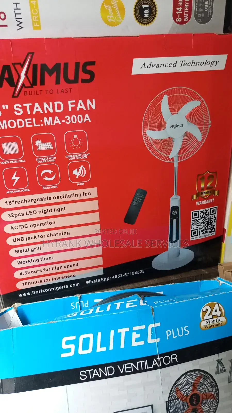 Rechargeable Standing Fan