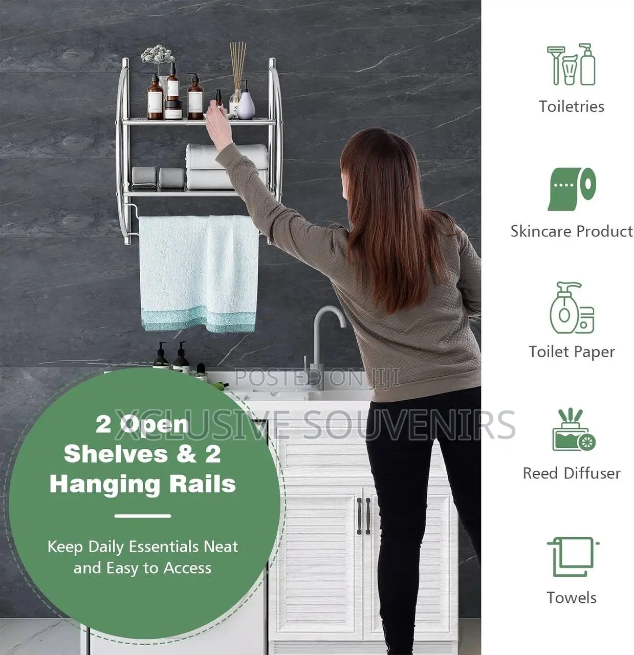 Stainless Steel Commodity Bathroom Shelf/Toilet Rack