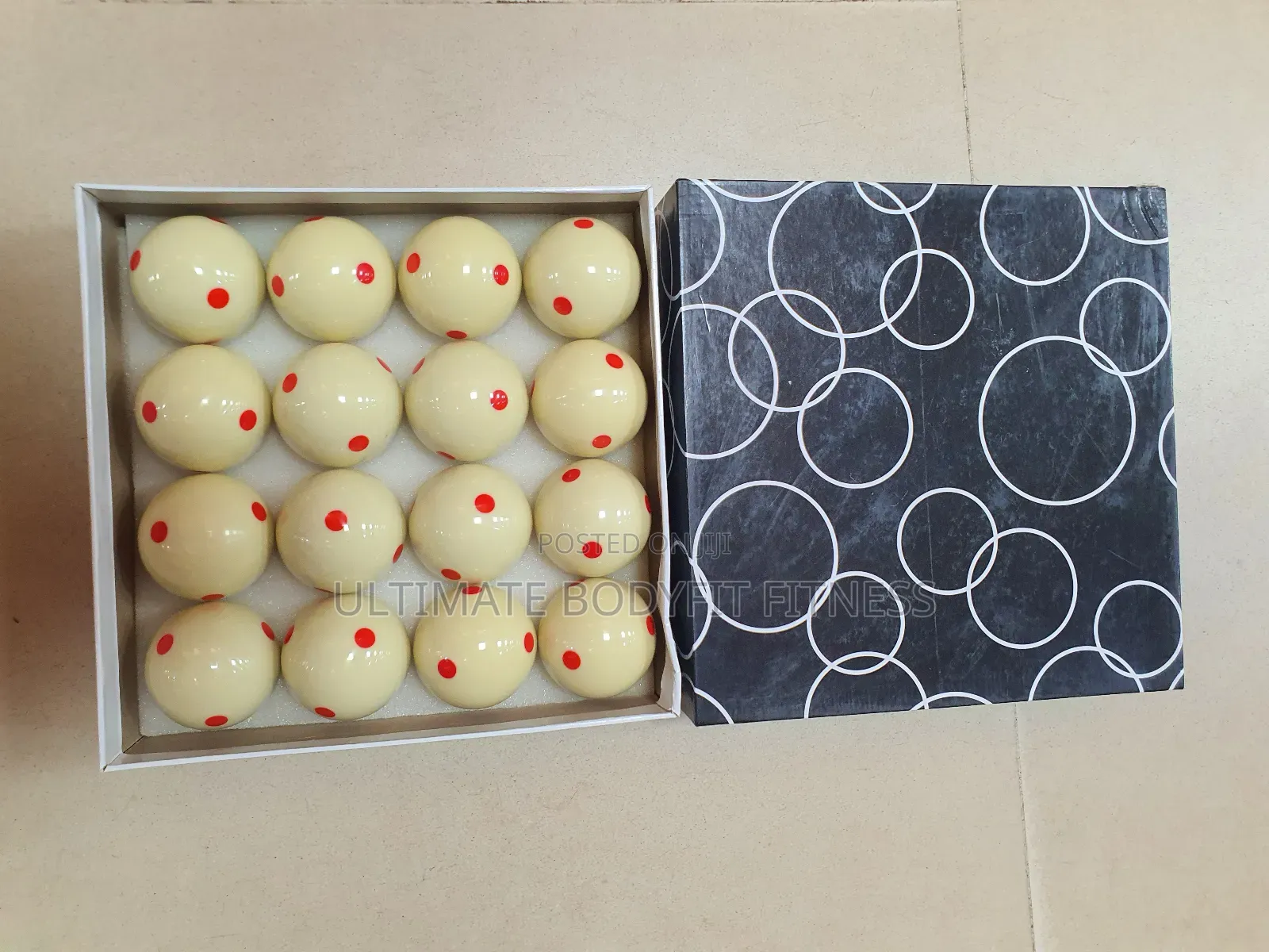Brand New Pool Cue Ball Spotted White Pool Ball