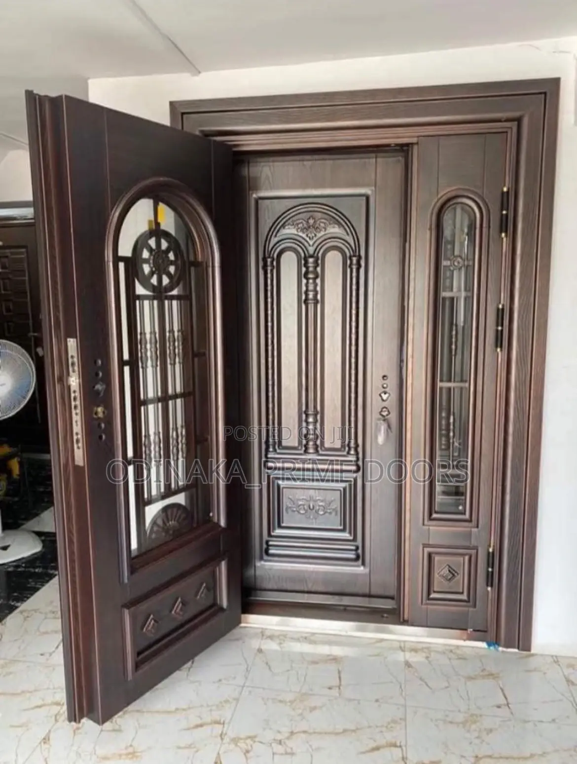 7ft By 4ft Zinc Copper Door In Door With Glass