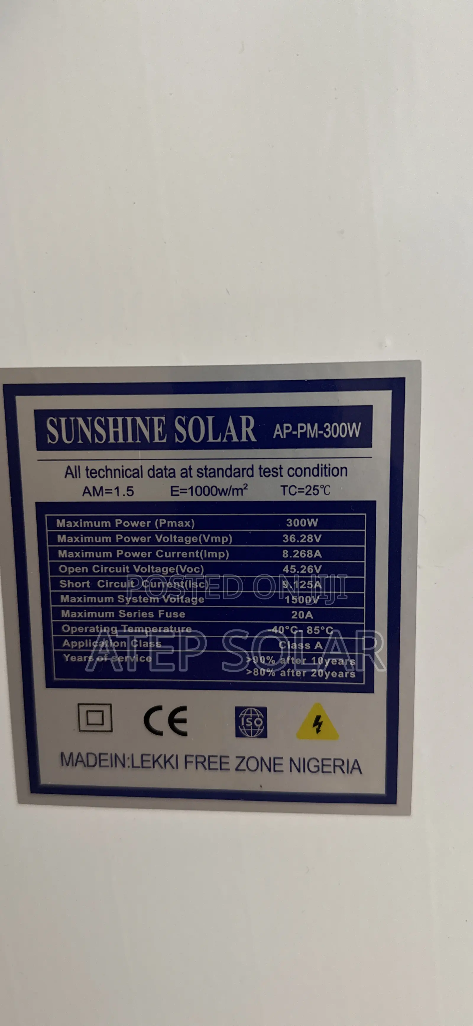 300w Sunshine Original Solar Panels