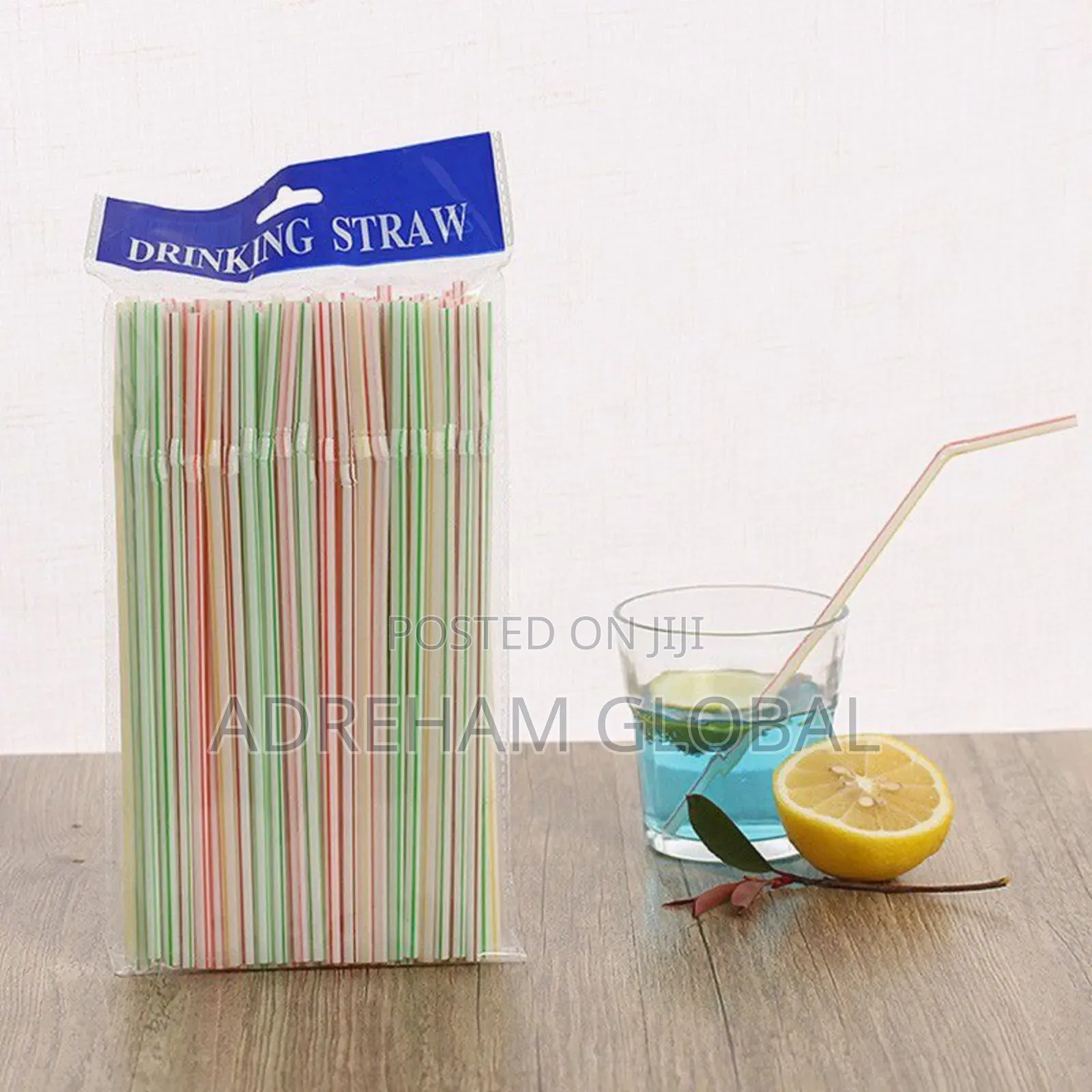 100pc Disposable Drinking Straw