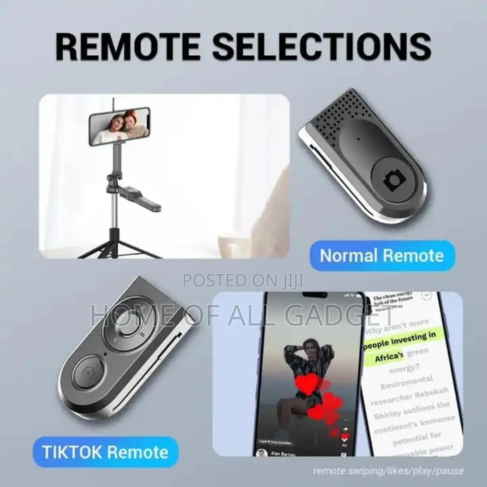 Wireless Selfie Stick for Live Broadcasting Phone Holder