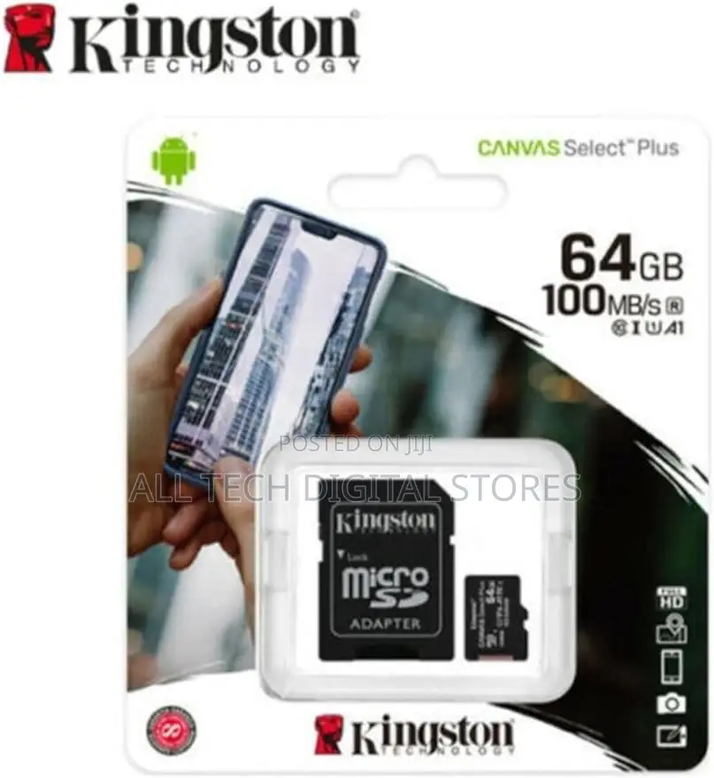 Kingston Technology 64gb 100mb/S Memory Card