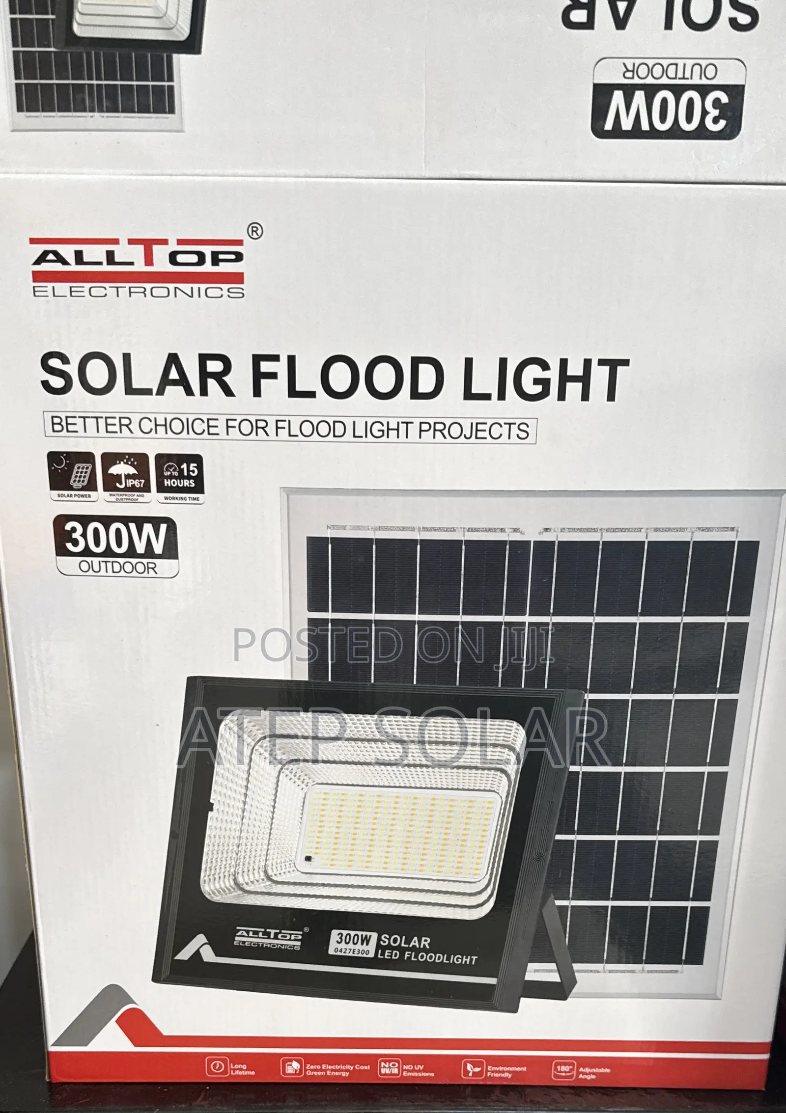 Alltop 300w Solar Flood Light