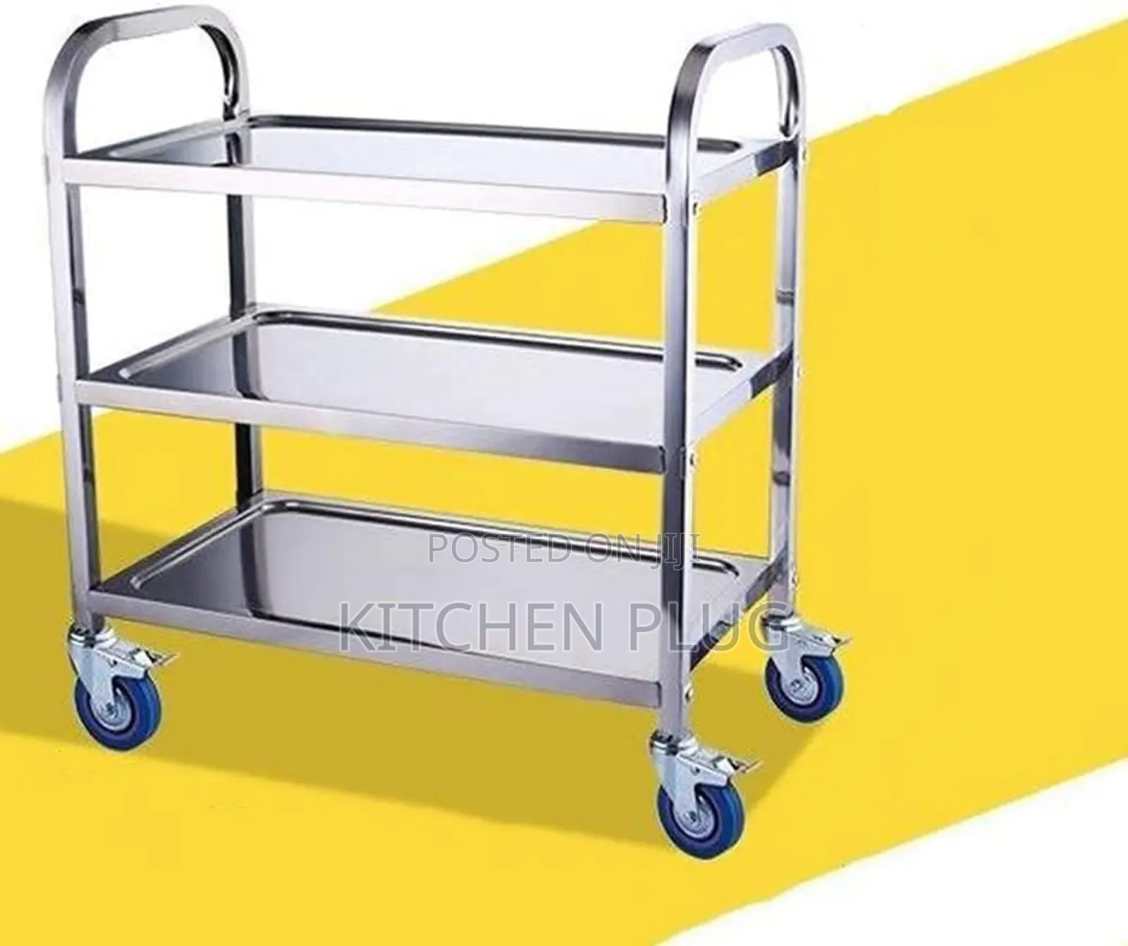 3-Tier Stainless Steel Utility Cart