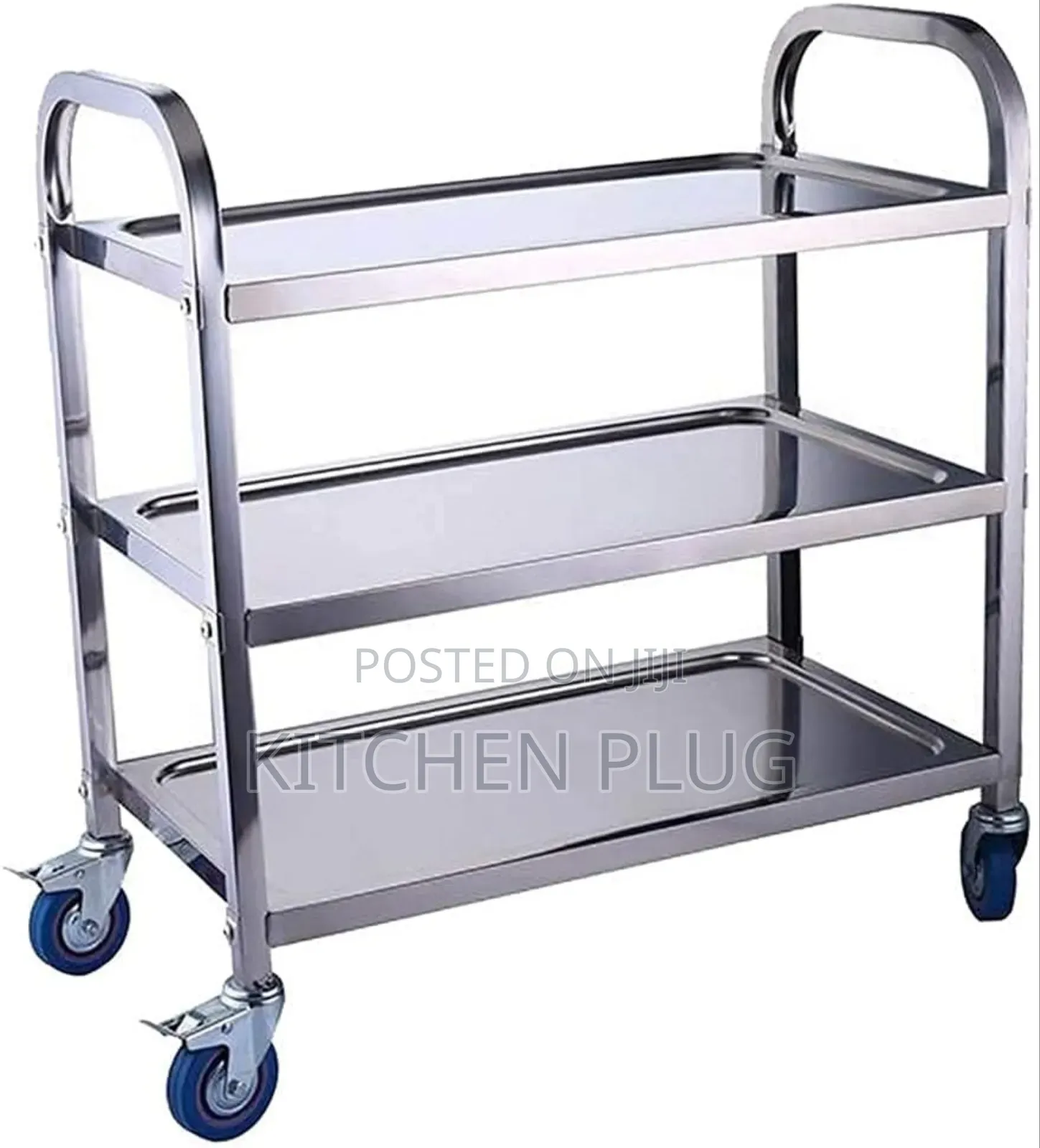 3-Tier Stainless Steel Utility Cart