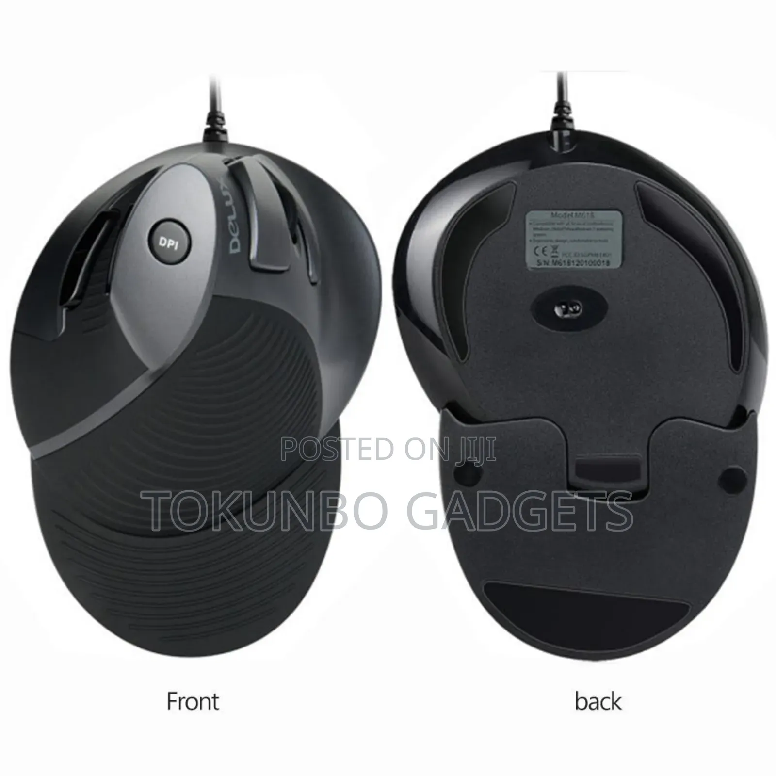 M618 Vertical Wired 5 Butons 1600dpi Optical Right Hand Mice