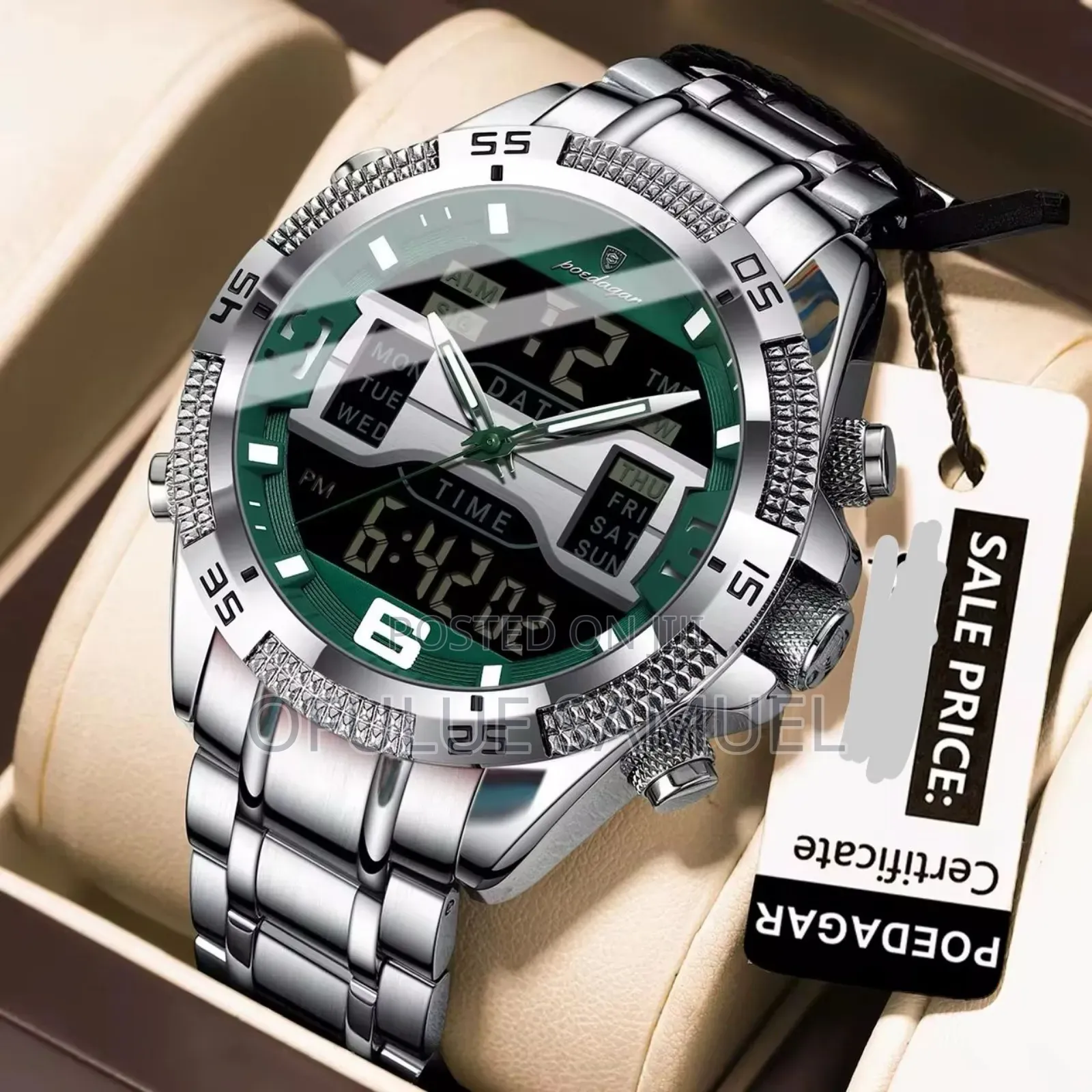 Dual Time Multipurpose Wristwatch