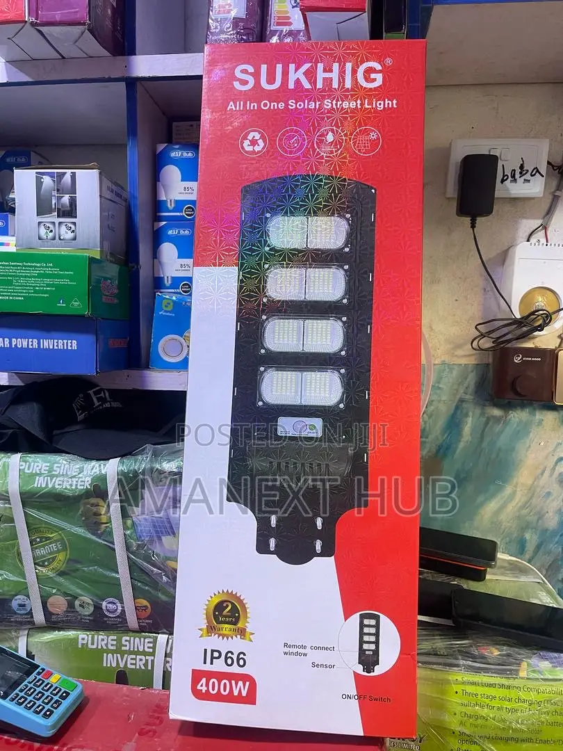 400w Solar Street Light With Free Short Pole