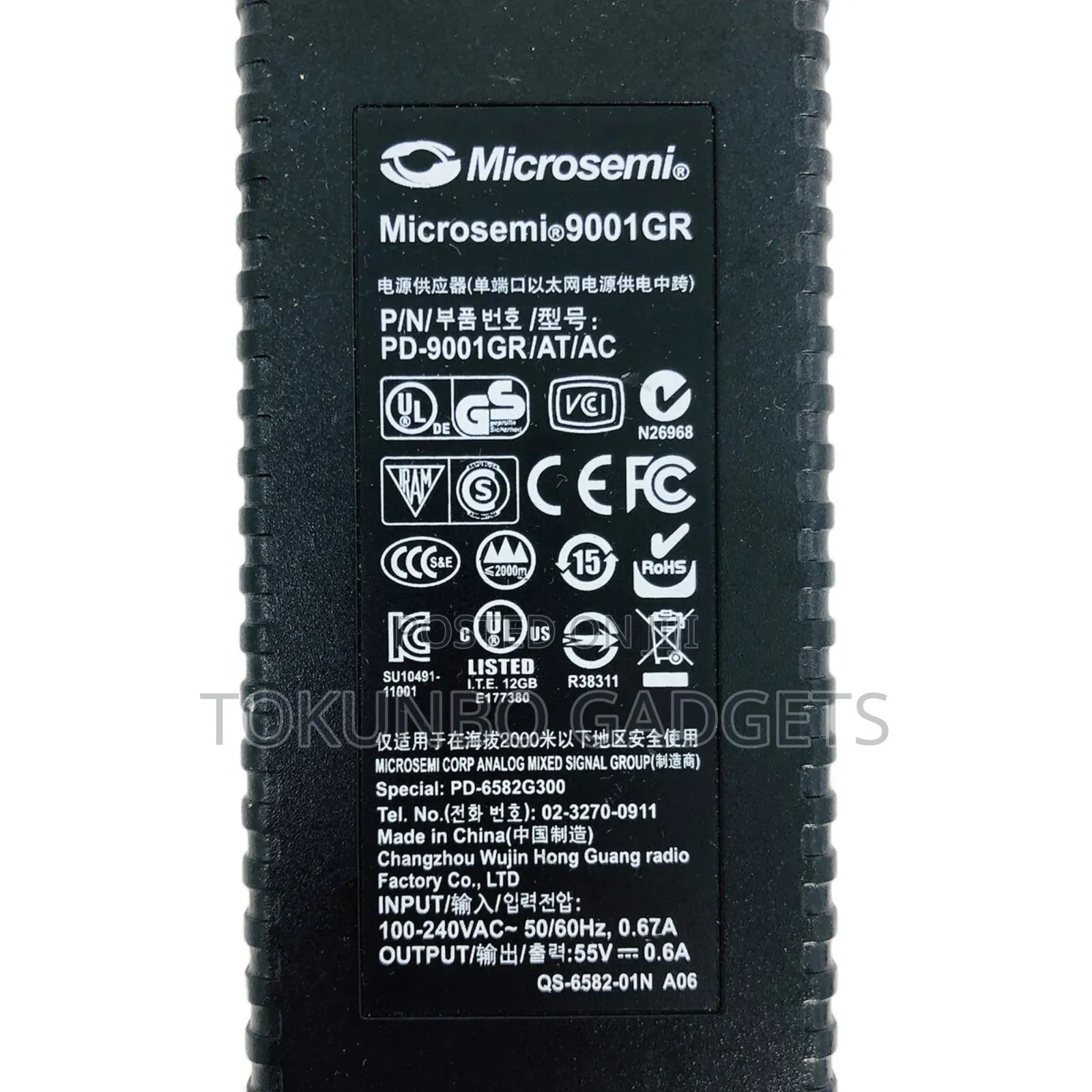 Microsemi Pd-9001gc Ac/ Dc Power Injector Poe 55v 0.6a