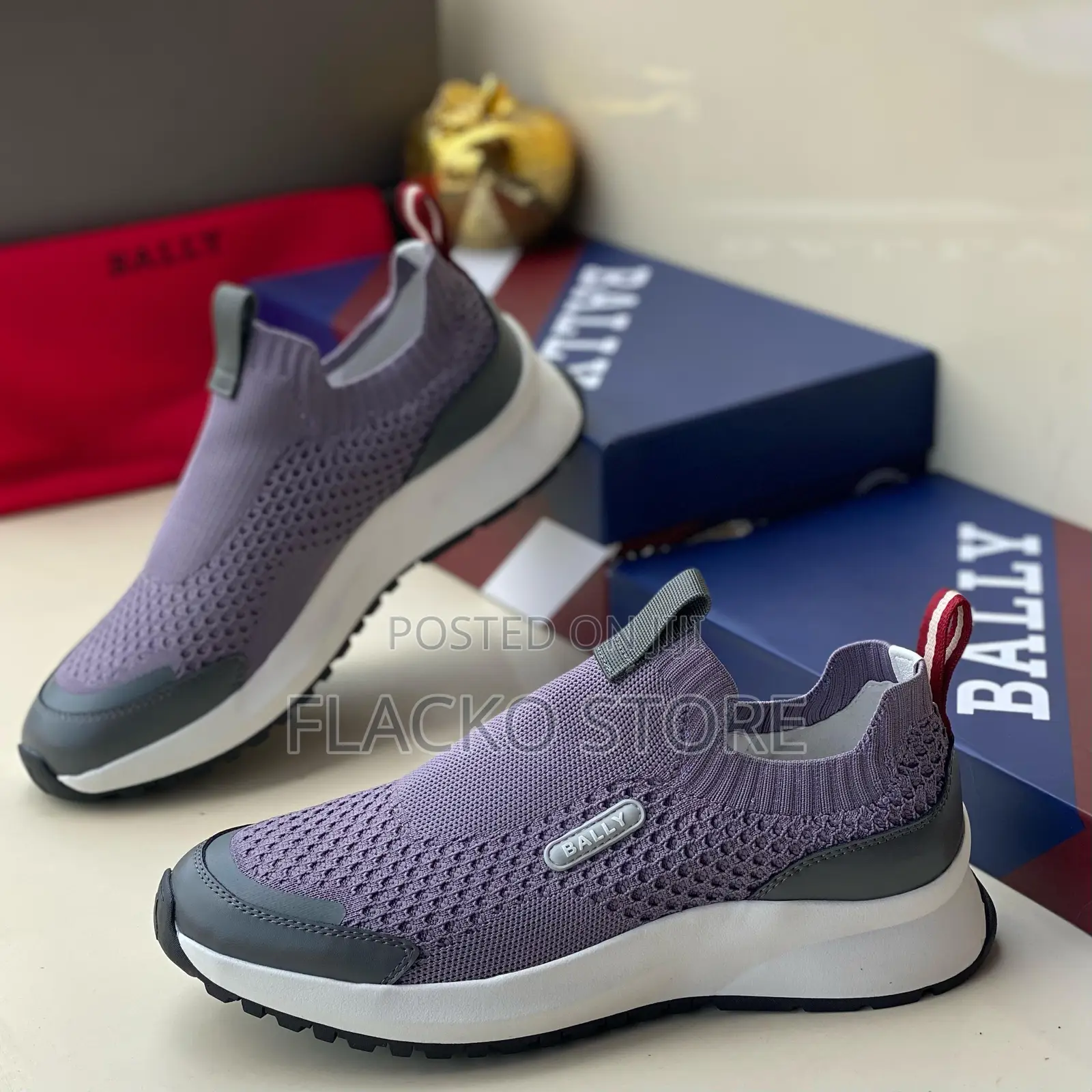 Original Bally Casual Slip Ons Sneakers