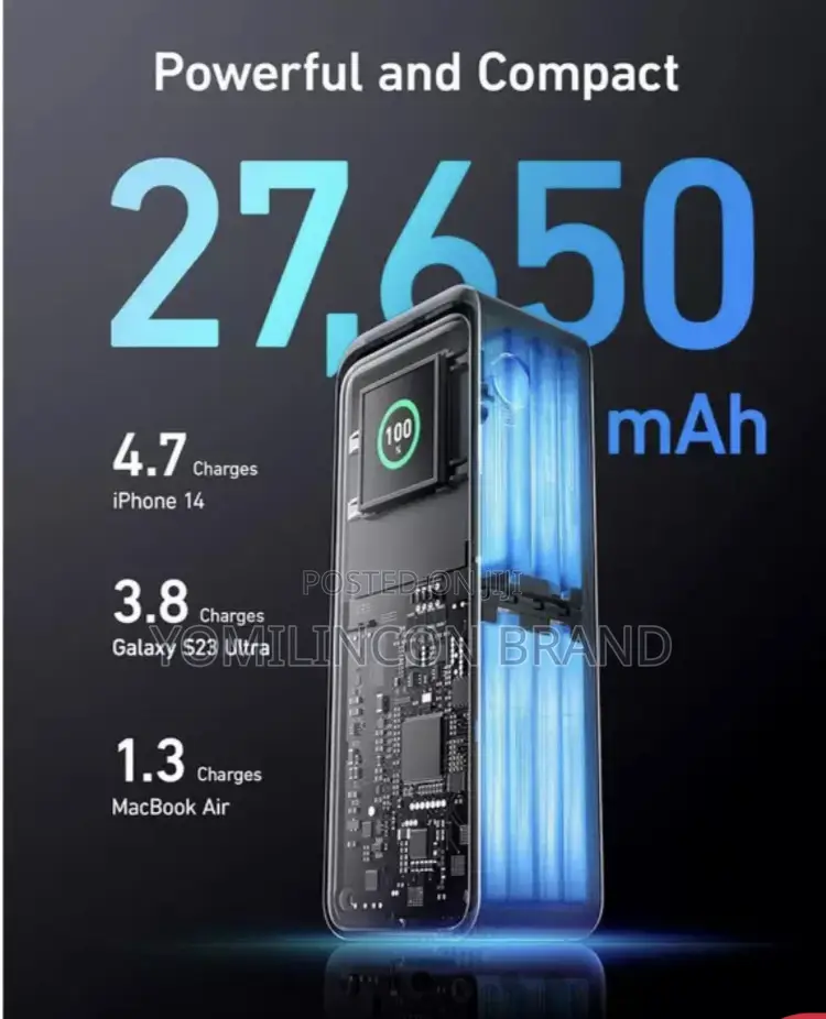 Anker Prime 27,650mah Power Bank (250w)