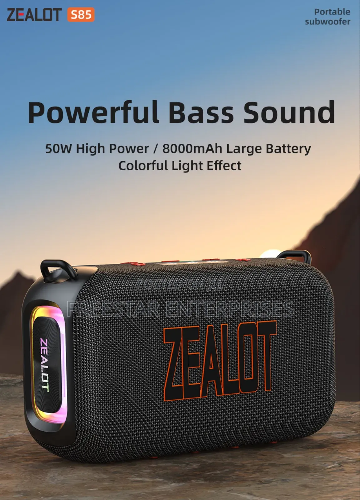 Zealot S85 Bluetooth Speaker. Zealot S85 Mp3 Player.