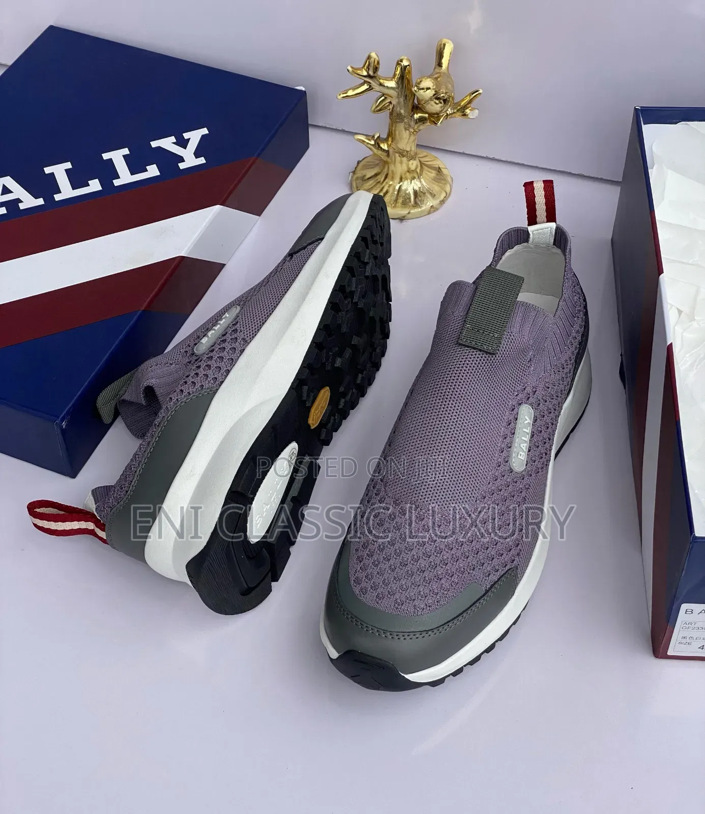 Original Luxury Designer Sneakers Bally Well Branded Package