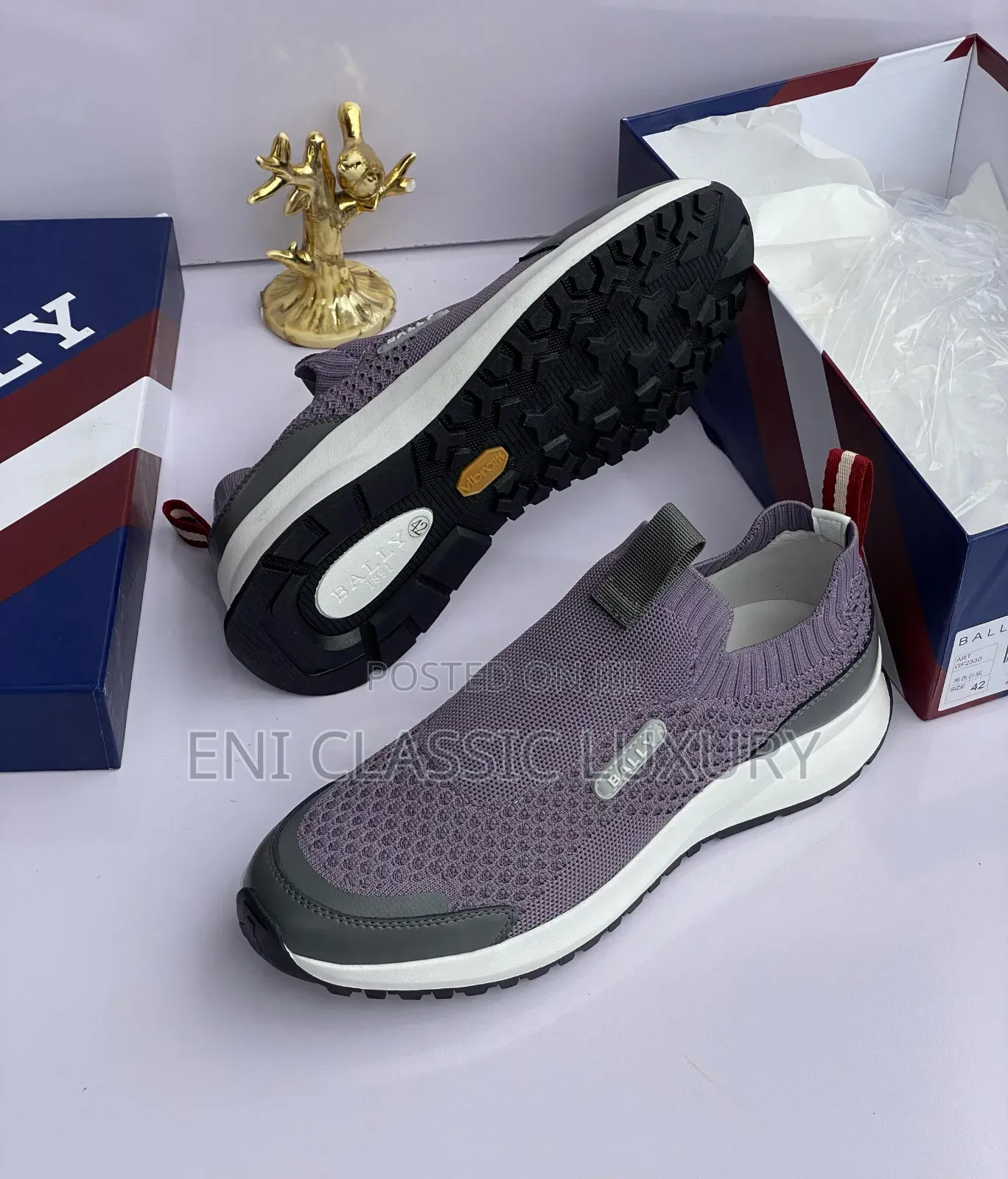 Original Luxury Designer Sneakers Bally Well Branded Package