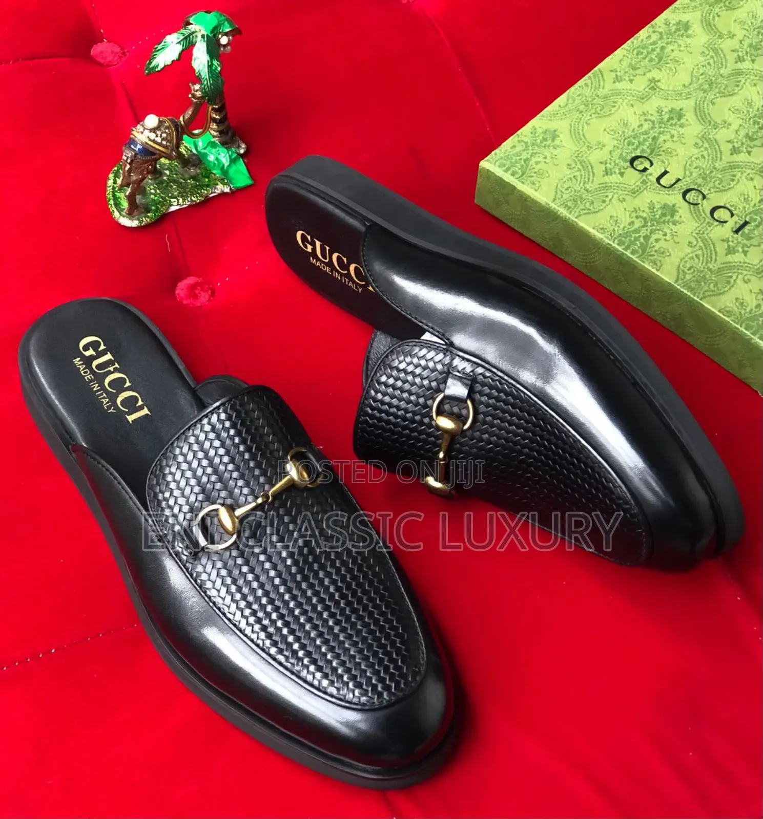 Original Luxury Leather Halfshoes Gucci Well Branded