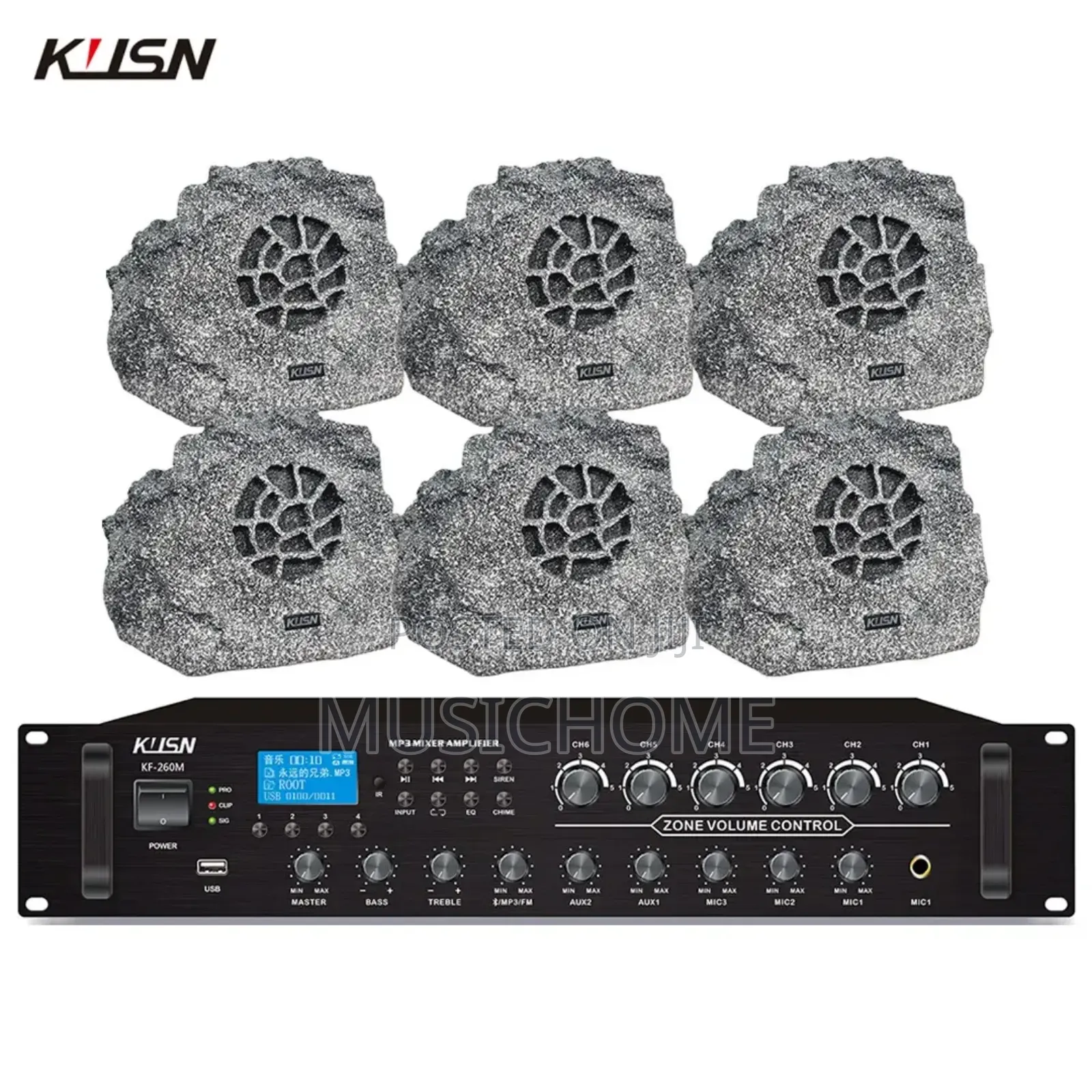 Waterproof Garden Speaker System Package