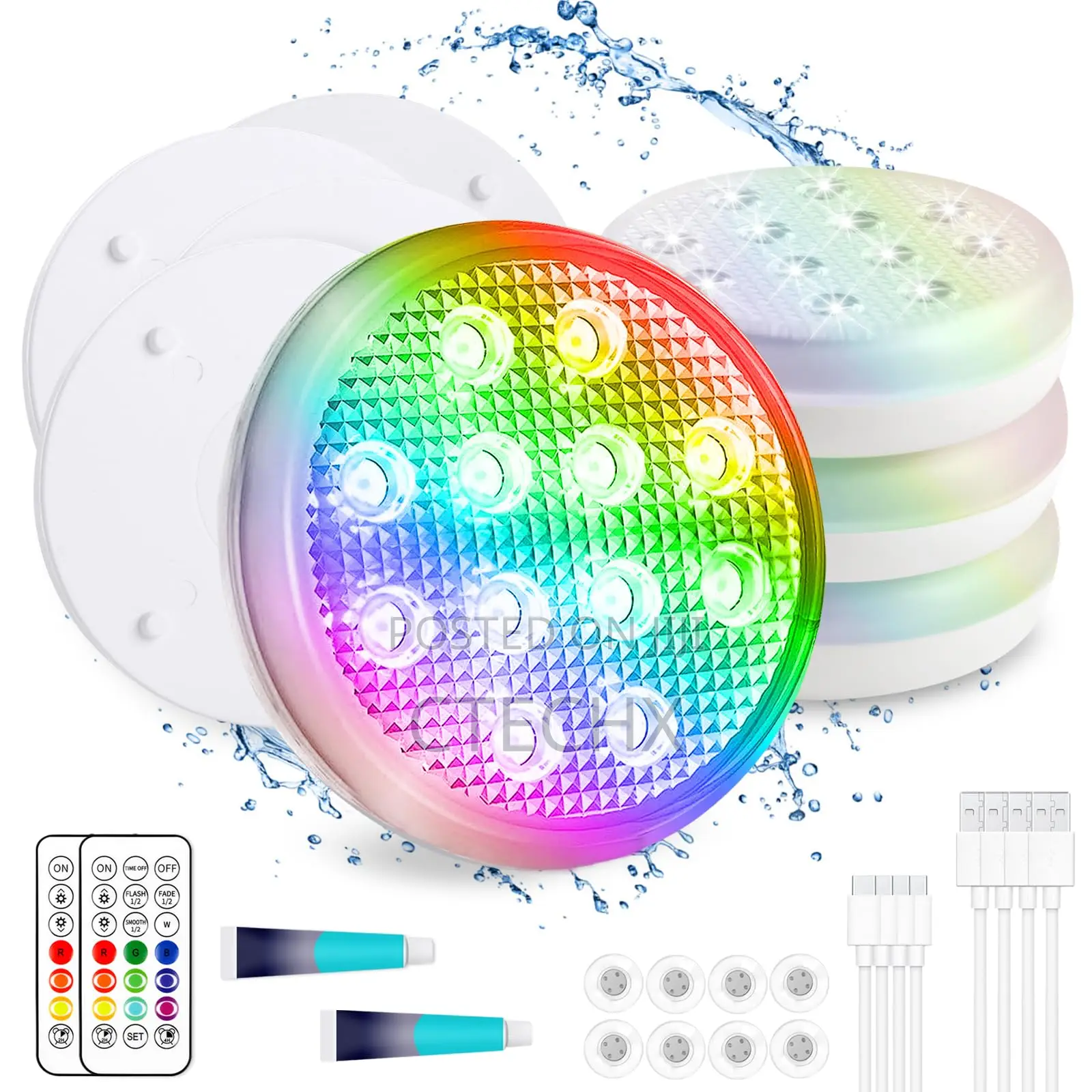 Submersible Rechargeable Led Lights. Waterproof