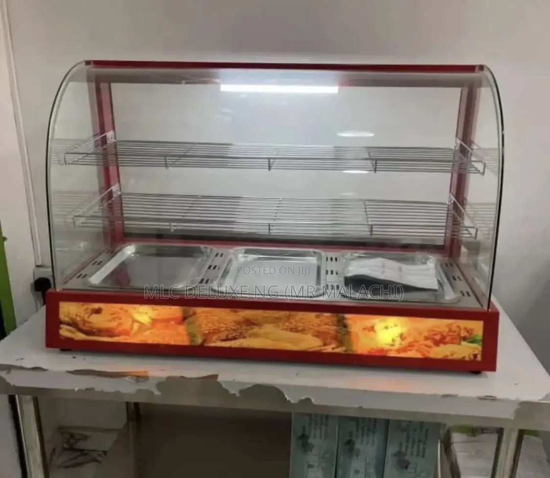 Red Colored Type Snack/Pastry Display Warming Showcase 3feet