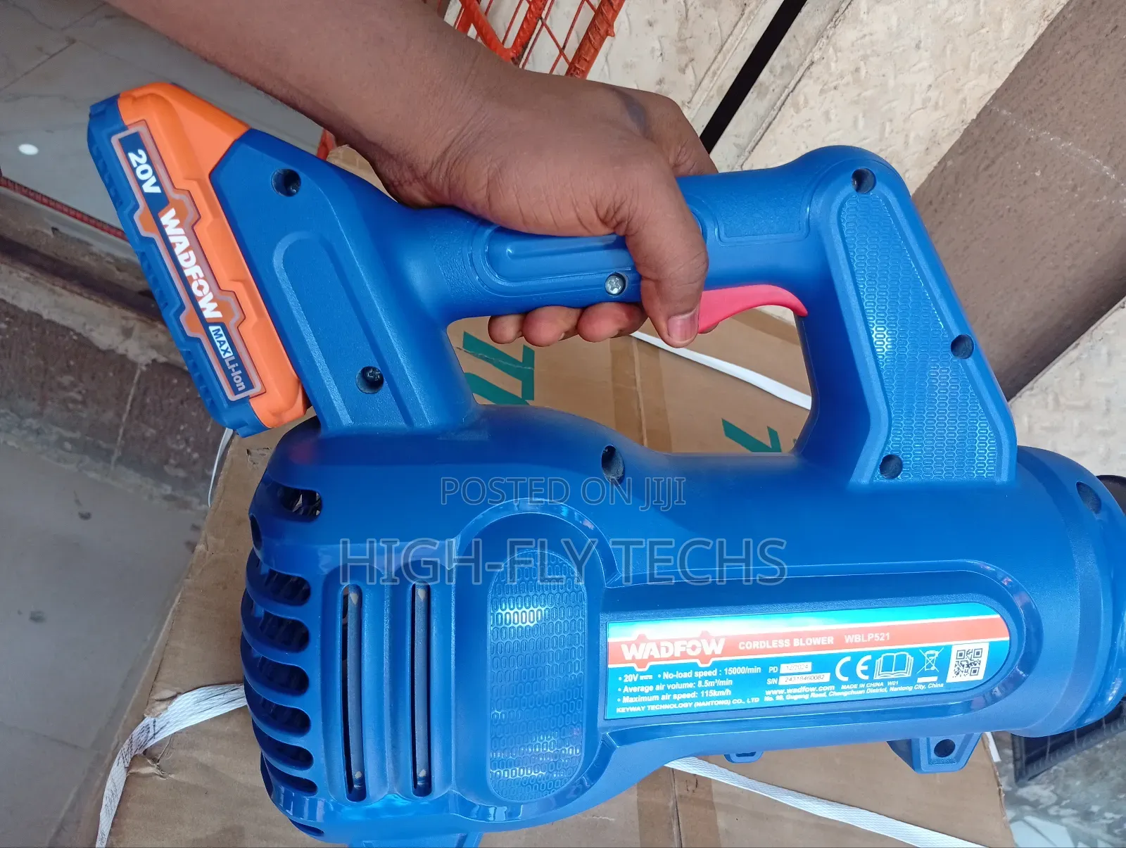 Wadfow Wblp520 Cordless Blower 15000rpm 20v