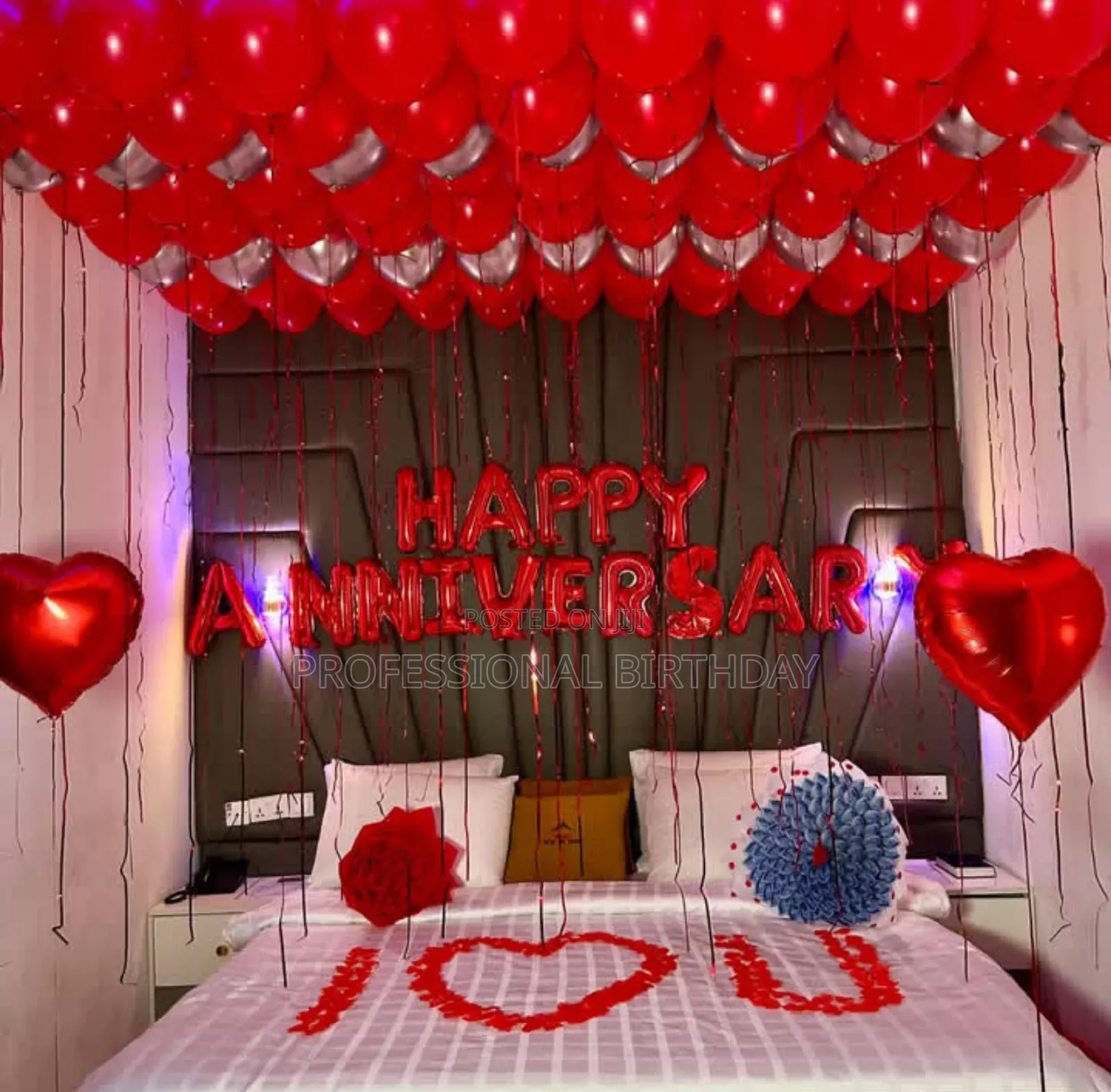 Birthday Hotel Decoration. Room Decor Surprise Planner.