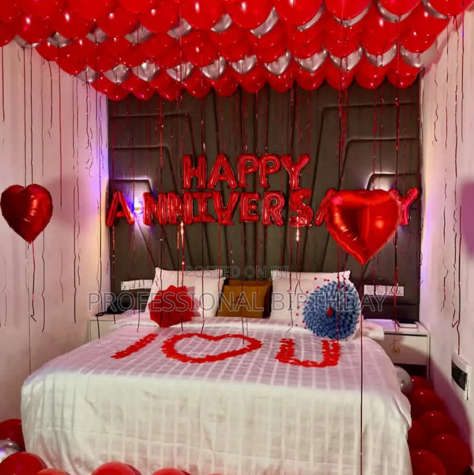 Birthday Hotel Decoration. Room Decor Surprise Planner.