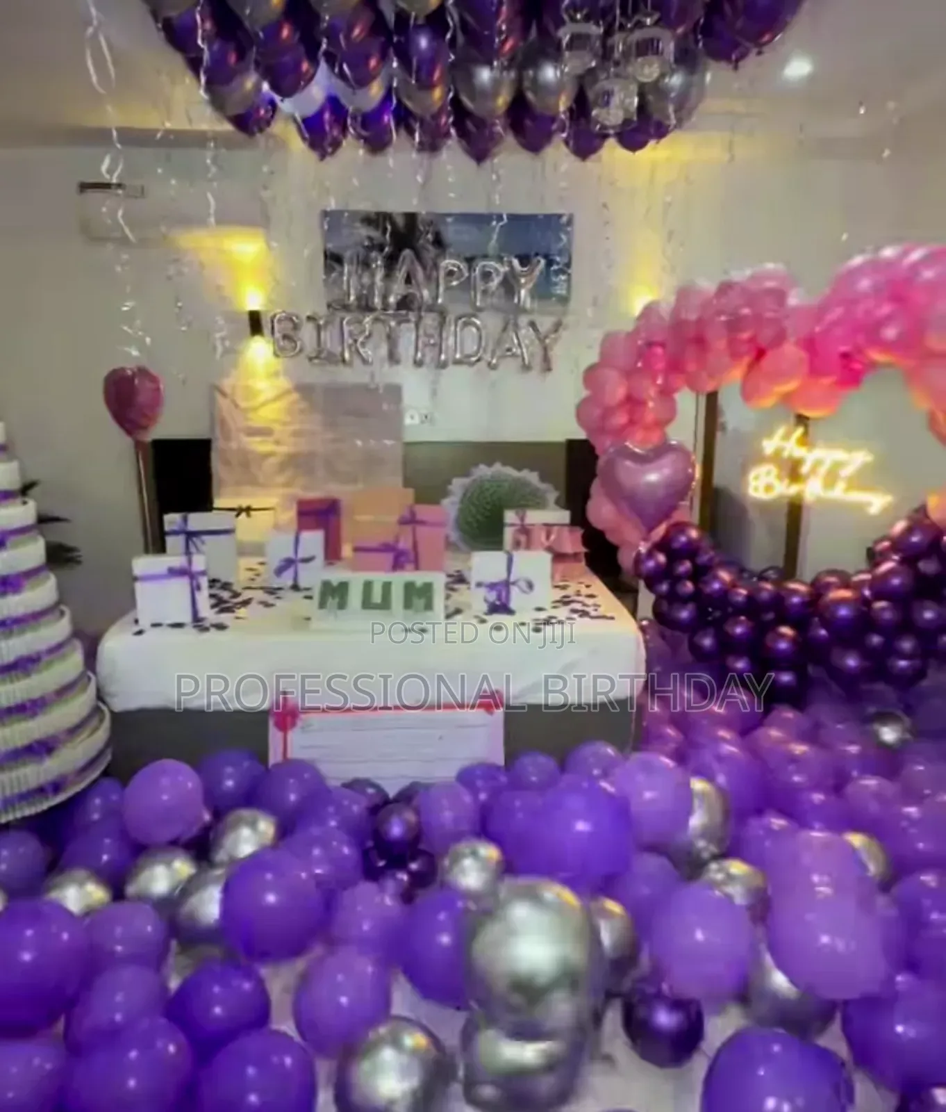 Birthday Hotel Decoration. Room Decor Surprise Planner.