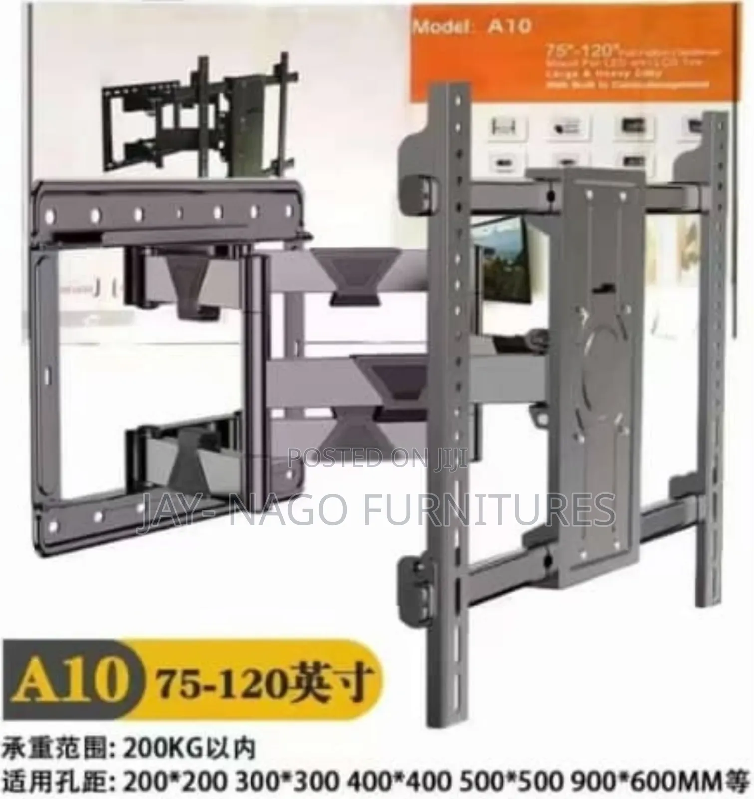 Newly Highly Quality Heavy Duty Tv Wall Hanger 75" to 120"