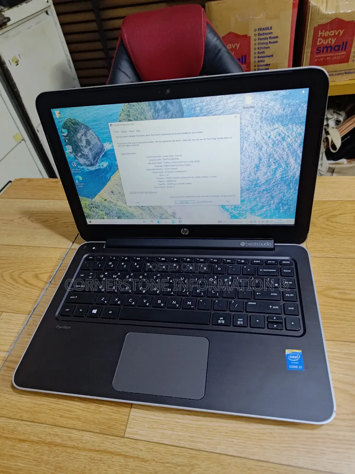 Laptop HP Pavilion 13 4GB Intel Core I3 SSD 128GB