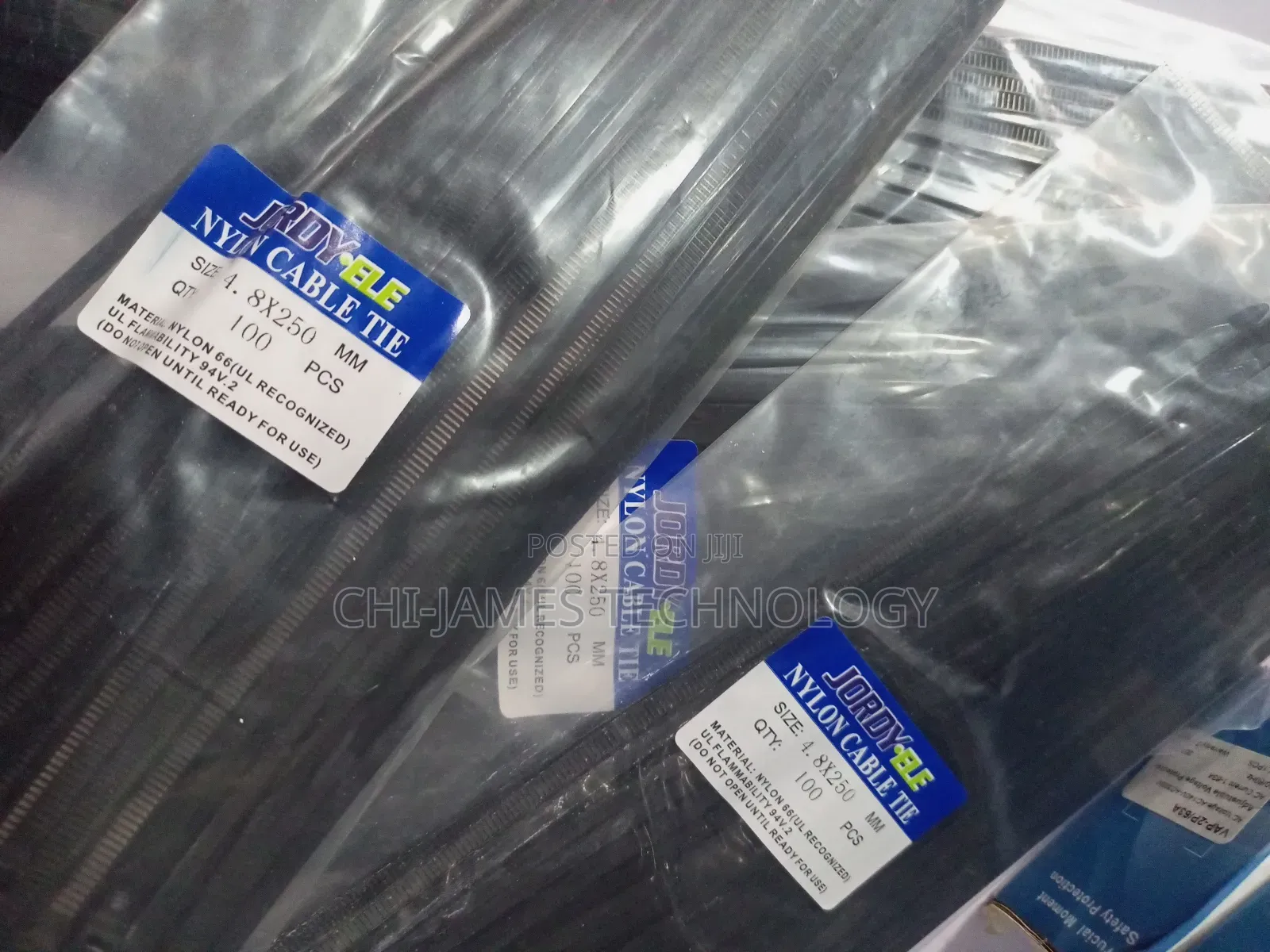 4.8×250mm Nylon Cable Tie