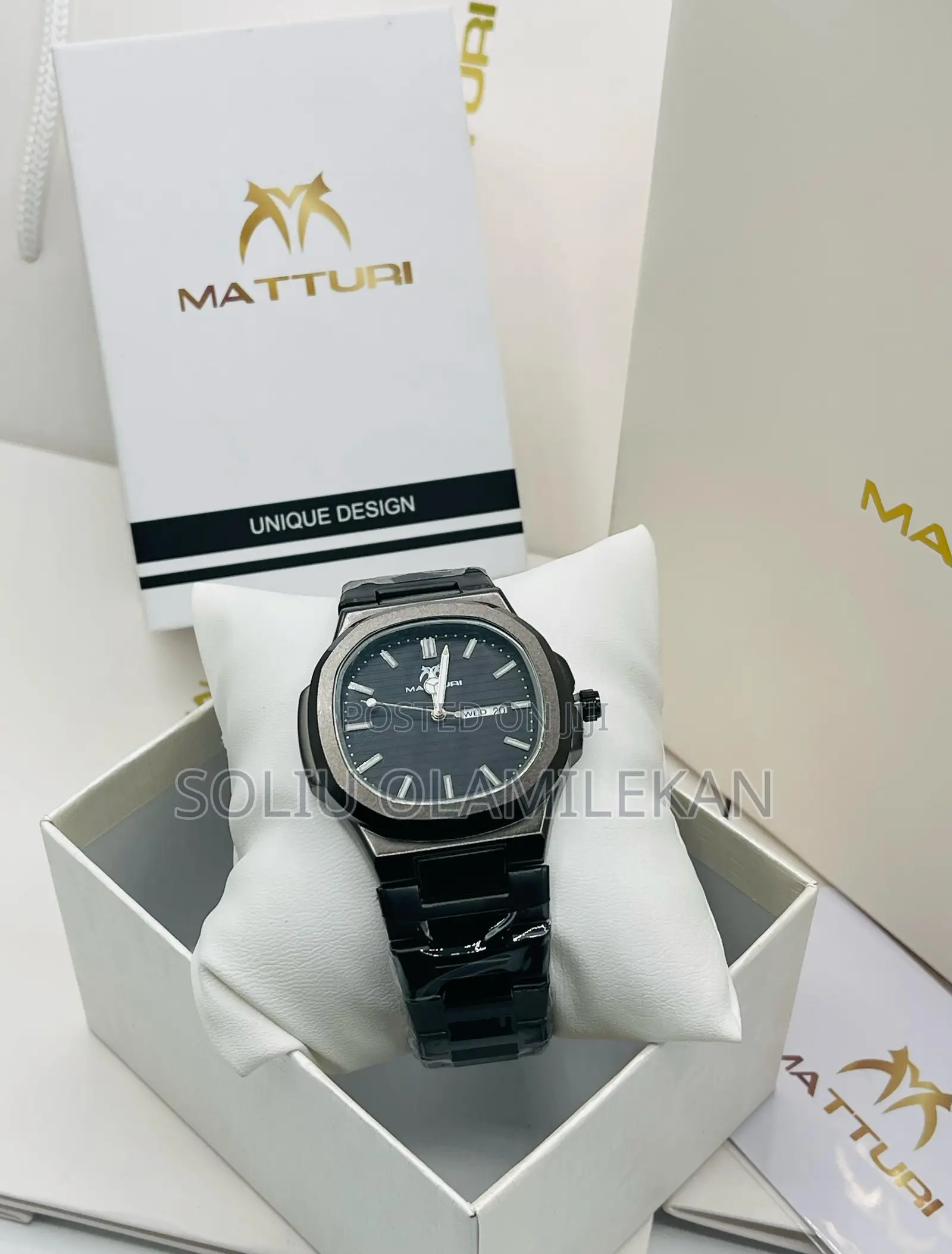 Maturri Waterproof Chain Wristwatch