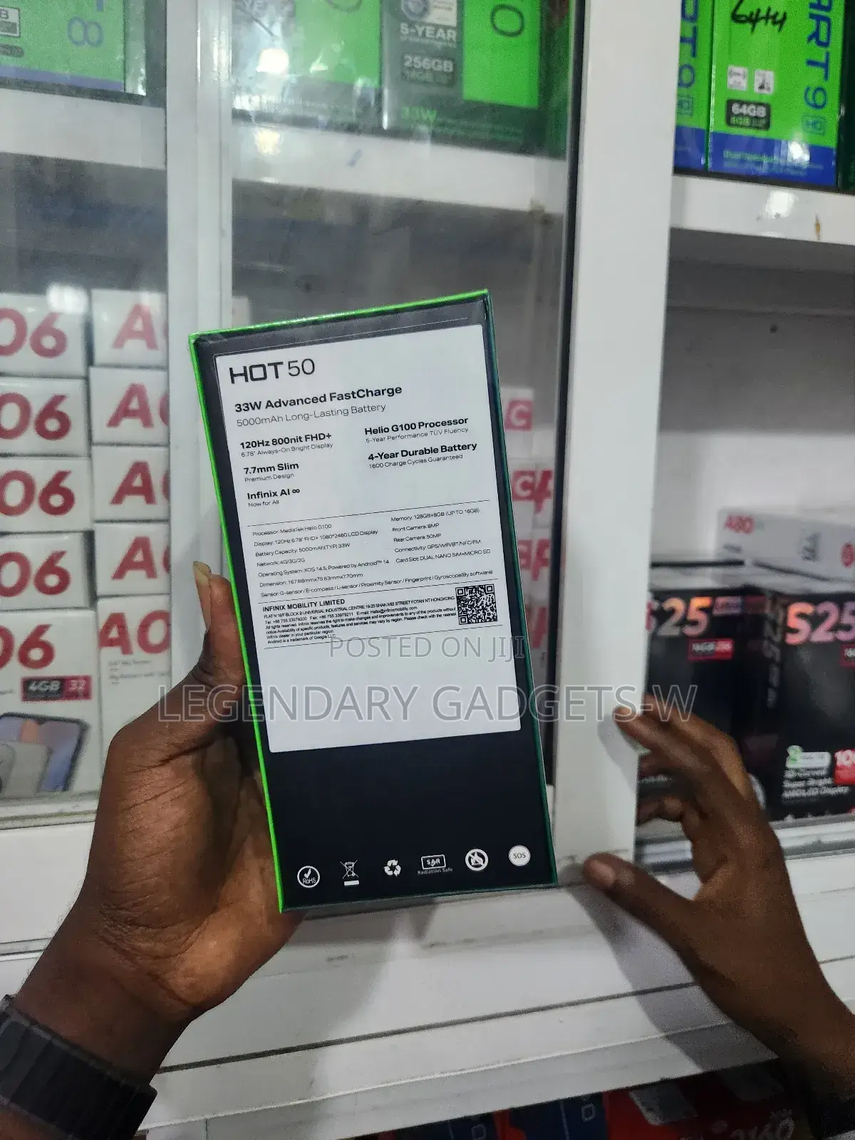 New Infinix Hot 50 128 GB Black