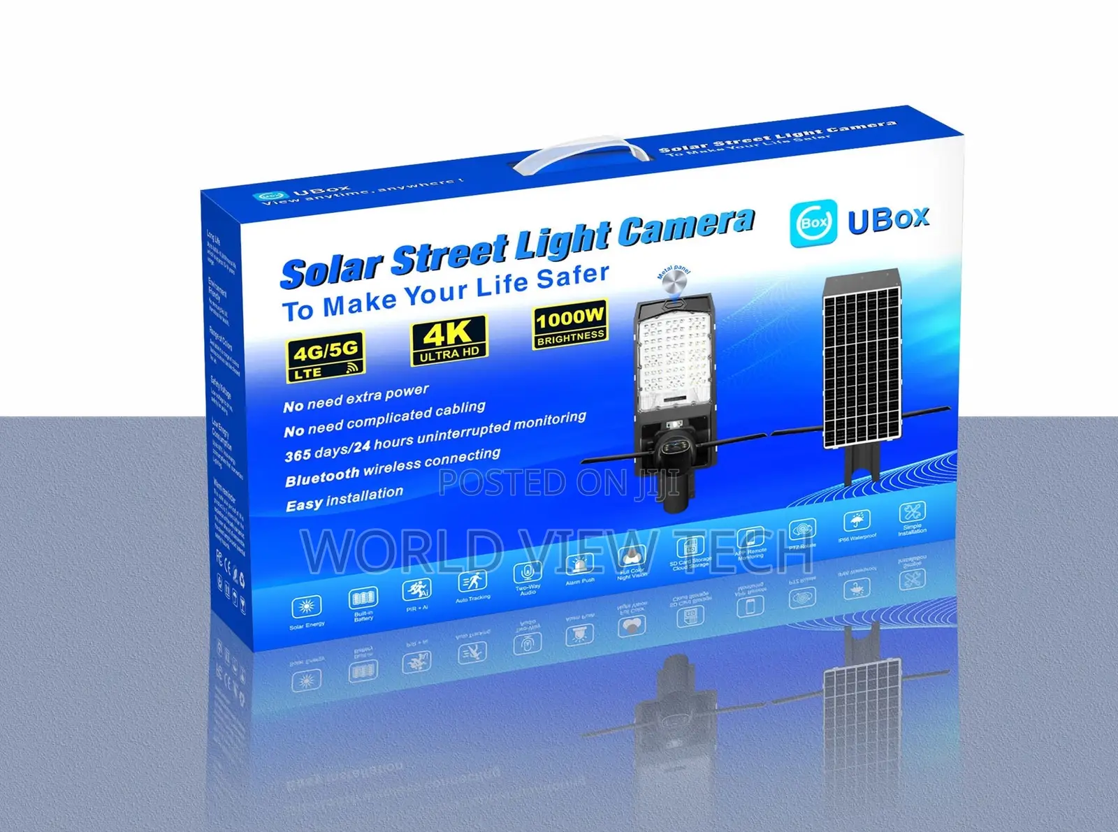 Solar Ptz Camera With Street Light 450w