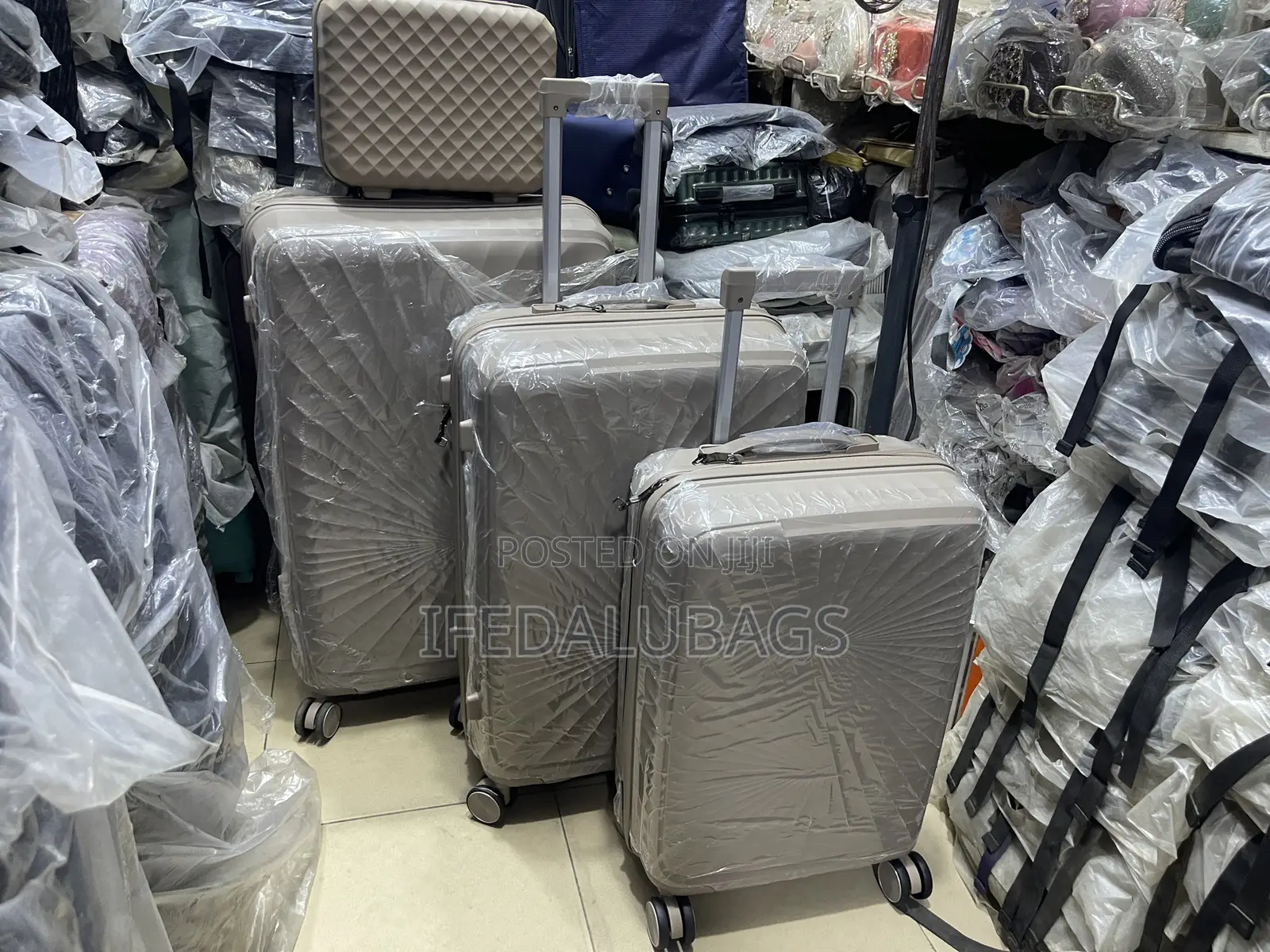 Set of Brown Unbreakable Travel Luggage