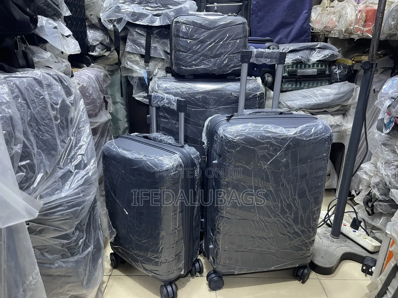 Set of Grey Quality Unbreakable Travel Luggage