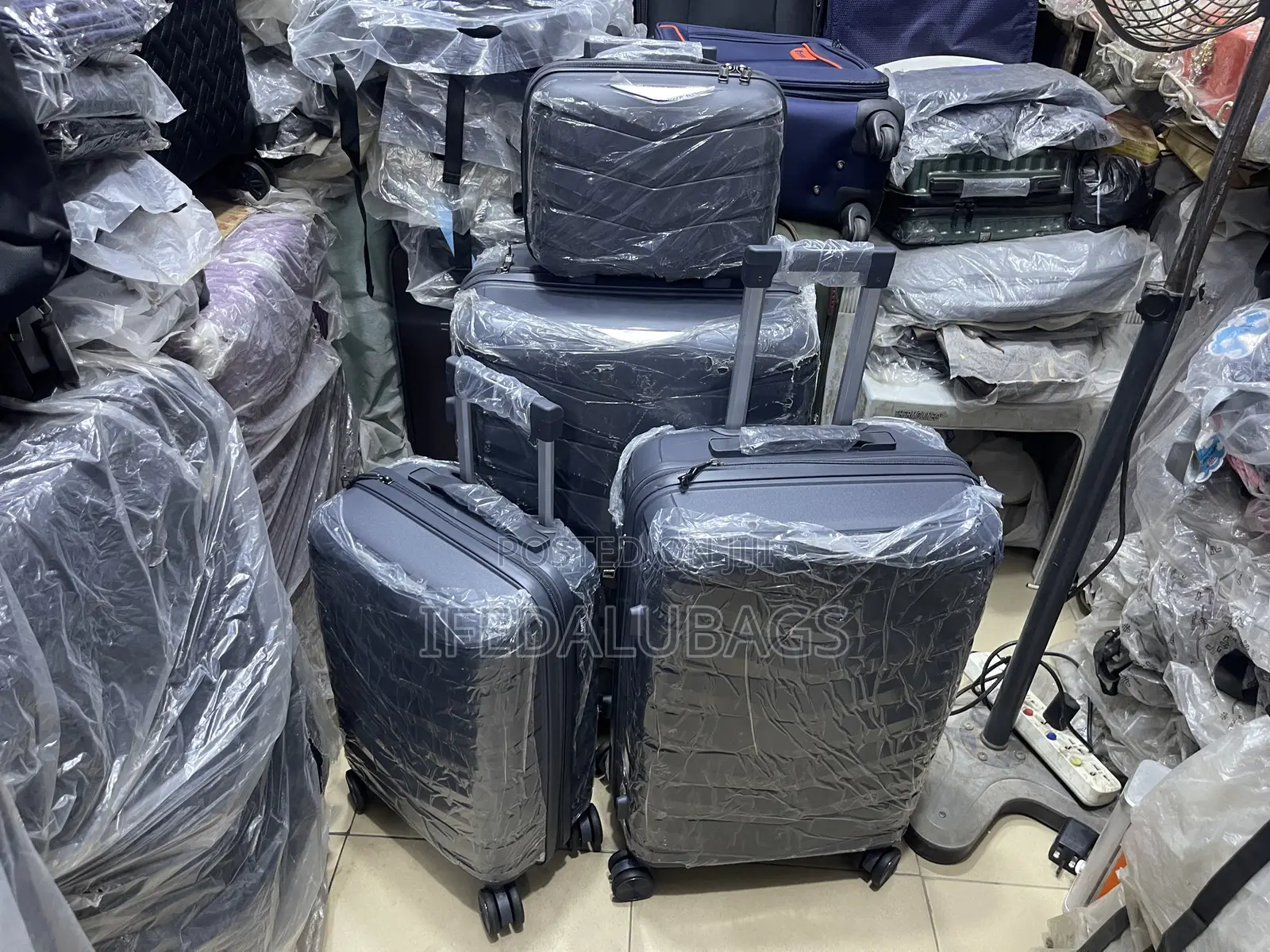 Set of Grey Quality Unbreakable Travel Luggage