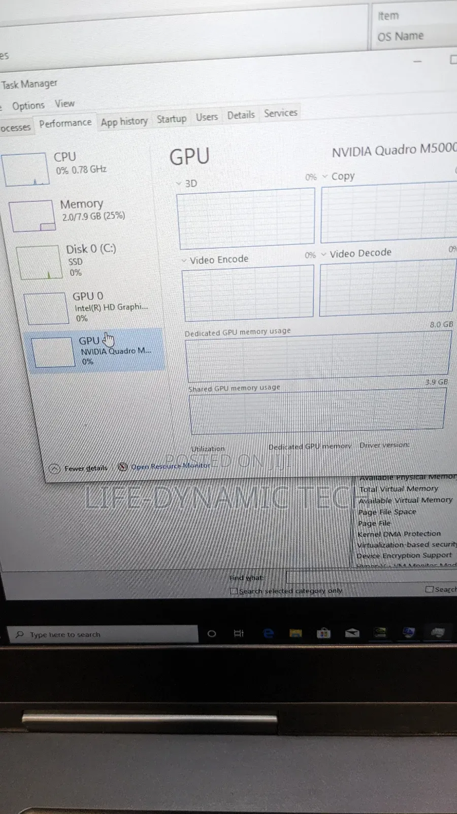 Laptop Dell Precision 7710 16GB Intel Core I7 SSD 256GB