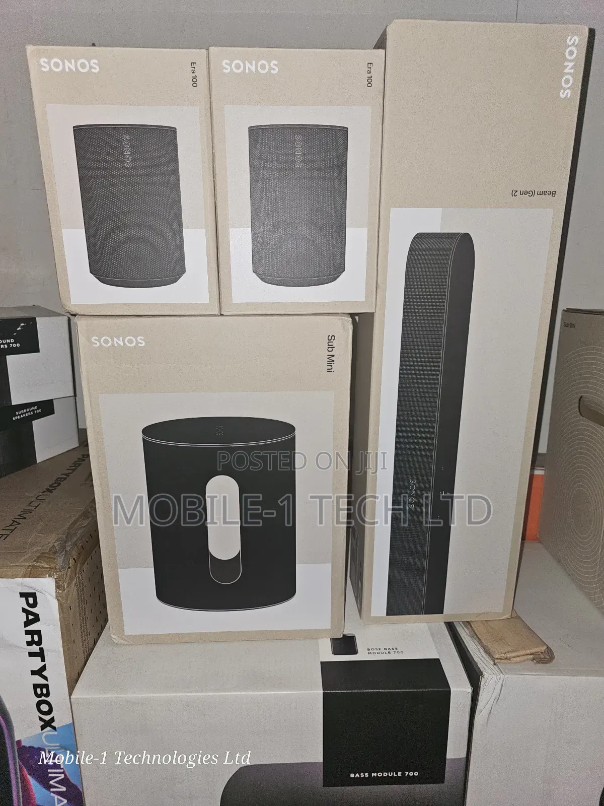 Complete Set Sonos Beam Gen 2+Sonos Sub Mini+ 2pcs Era 100