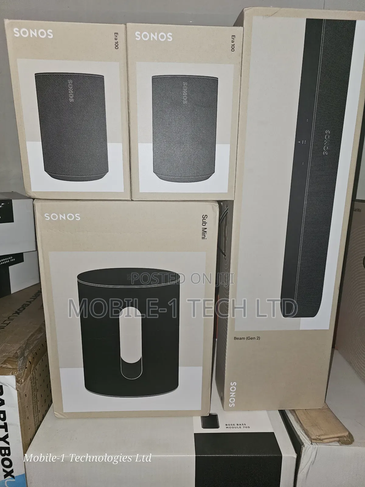 Complete Set Sonos Beam Gen 2+Sonos Sub Mini+ 2pcs Era 100
