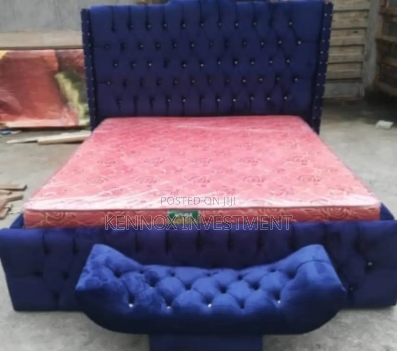 Quality Bed and Ottoman