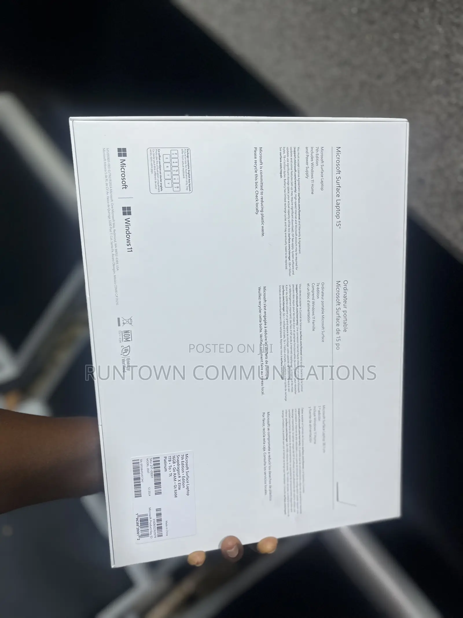 New Microsoft Surface Laptop 7 16GB Qualcomm Snapdragon X Elite SSD 1T