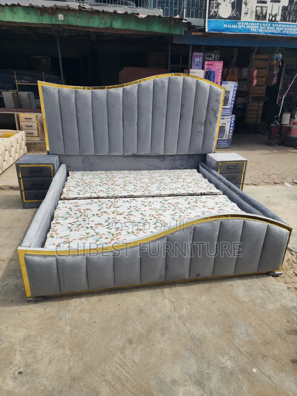 5ft Tall 6by6 Bed Stand With Cupboards.