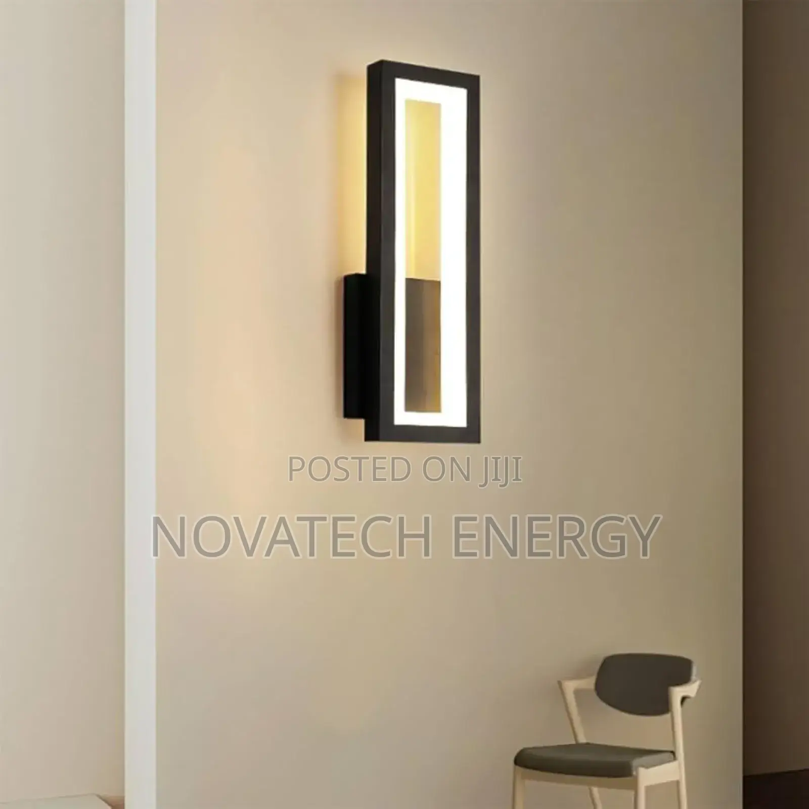 Black Rectangle Design Wall Bracket Led Lights