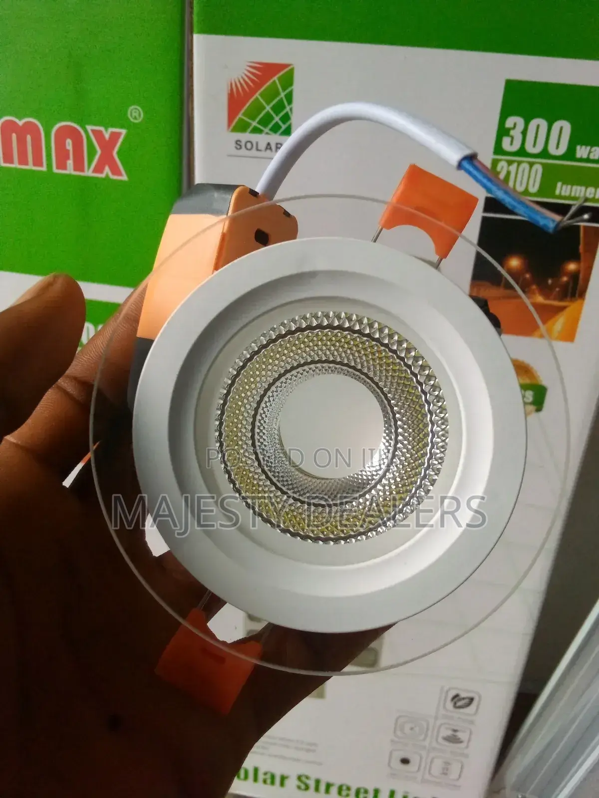 6 Watt Glass Pop Light for Ceiling Fitting Warm White