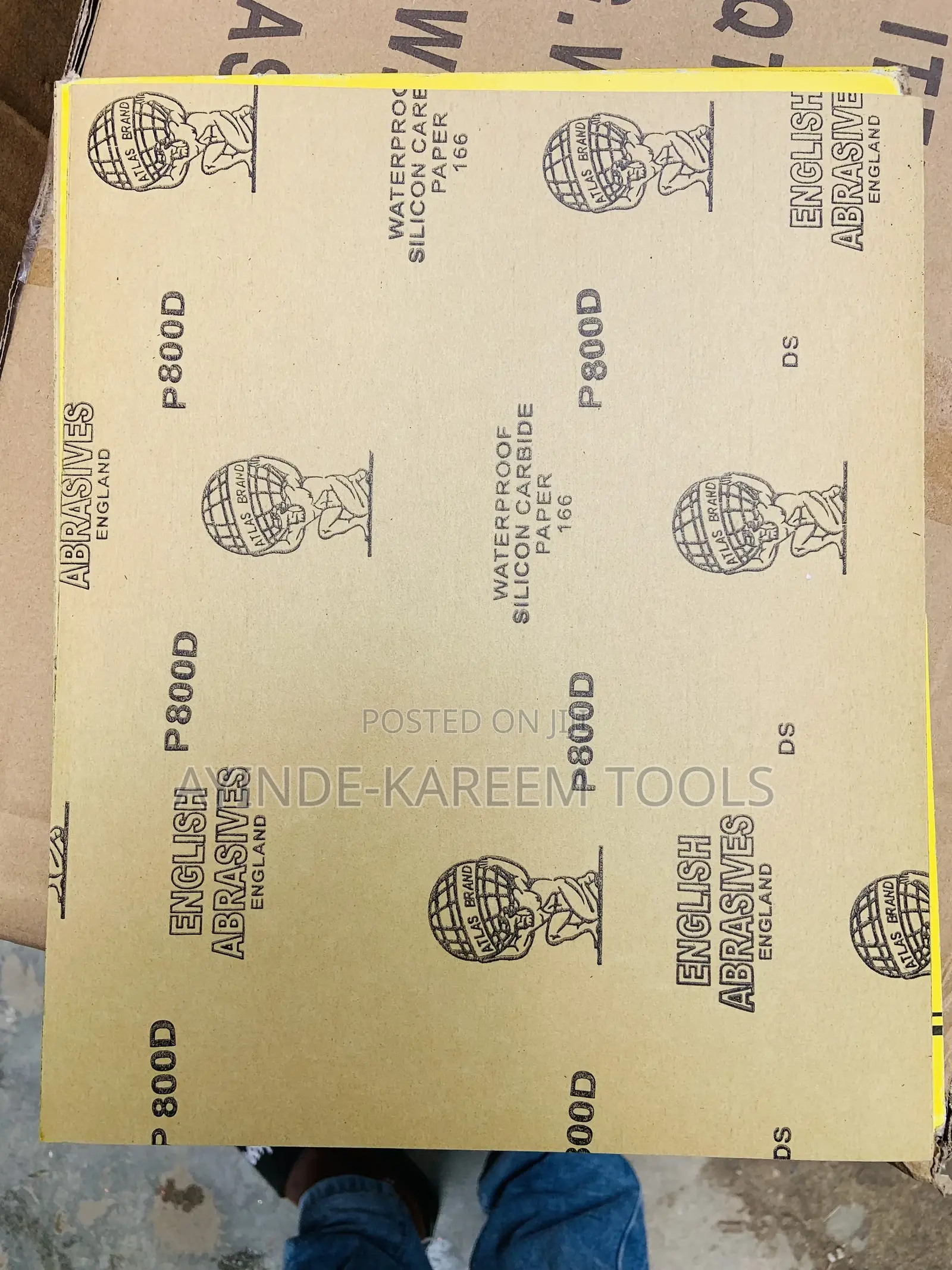 Waterproof Silicon Carbide Paper P800d
