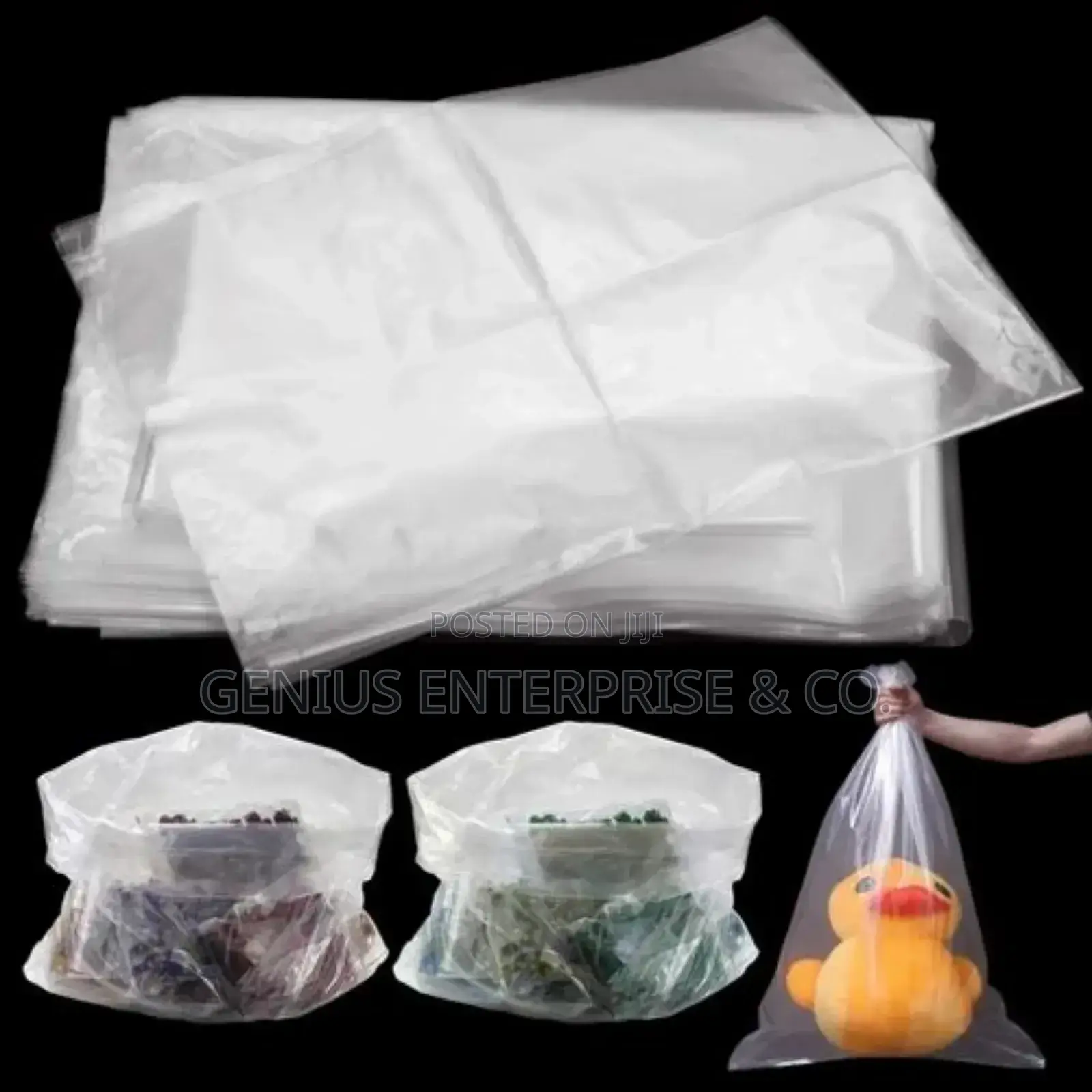 Transparent 25kg 50kg Plastic Bag Nylon Sack (Waterproof)