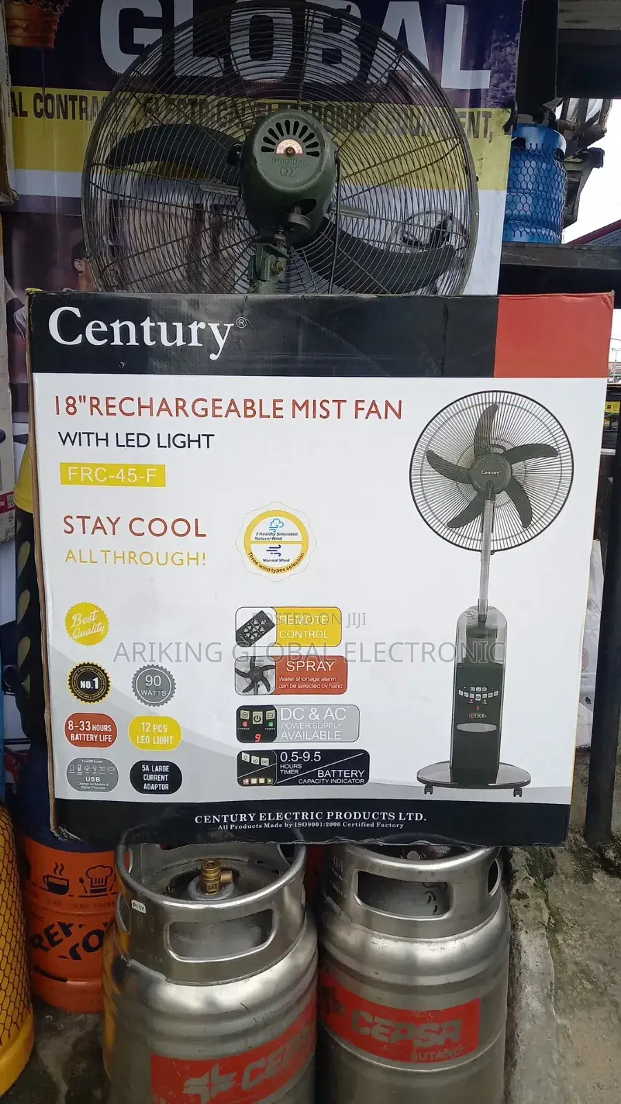Century Rechargeable Fan 18inch Mist Fan