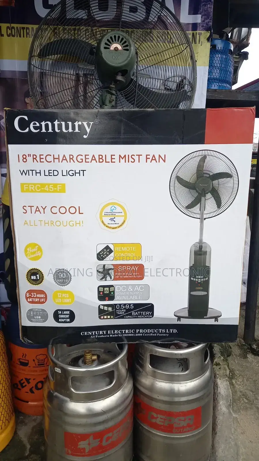 Century Rechargeable Fan 18inch Mist Fan
