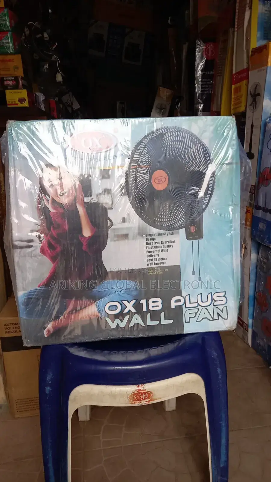 Ox Plus Wall Fan 18inch